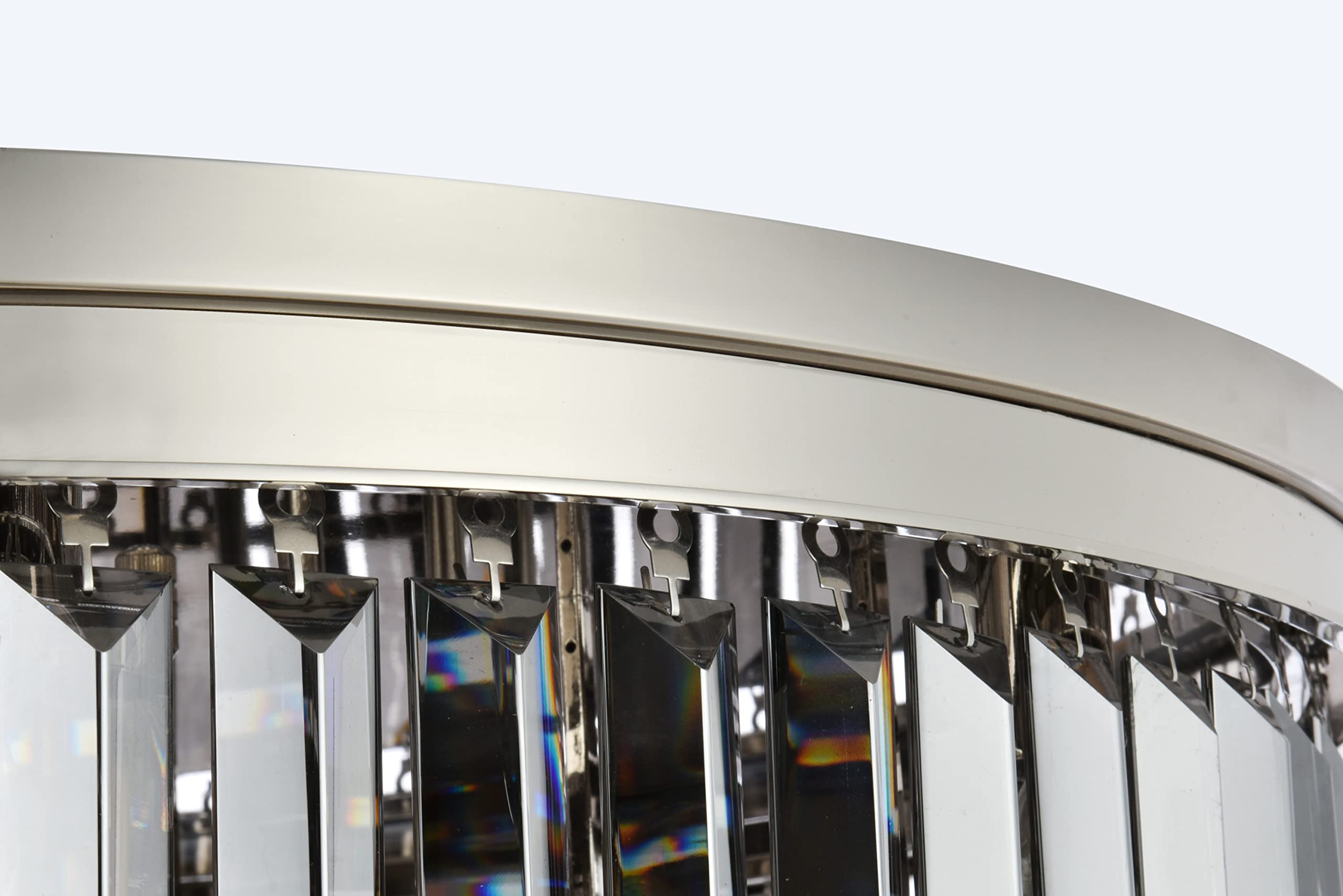 Elegant Lighting Urban Classic 1231F32PN-SS/RC Sydney 17-Light Flush Mount, Polished Nickel