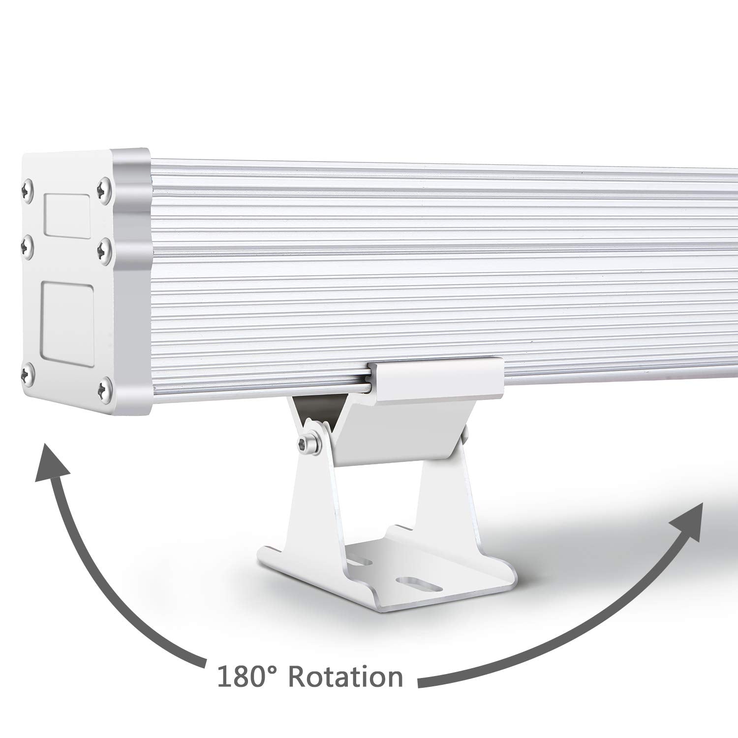 Jsn&Pc 24W Led Wall Washer Light Bar - Ip65 Waterproof Outdoor Lighting, White 5000-5500K