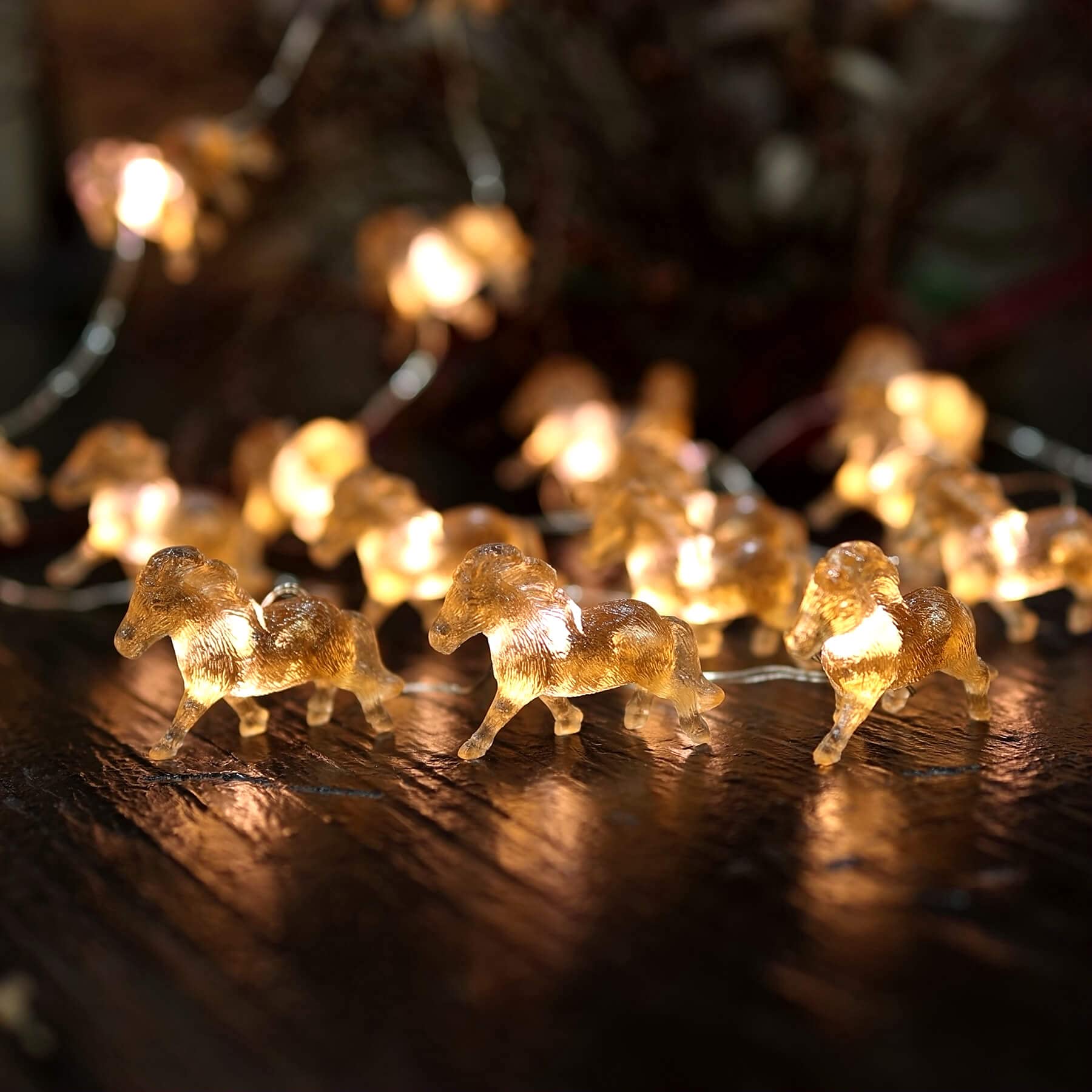 Fairy Pony String Lights Unique Decorative Lights Horse Gifts For Girls Cute Lights 20Leds 8Ft Battery Operated For Birthday Horse Lover Xmas Thanksgiving Decor