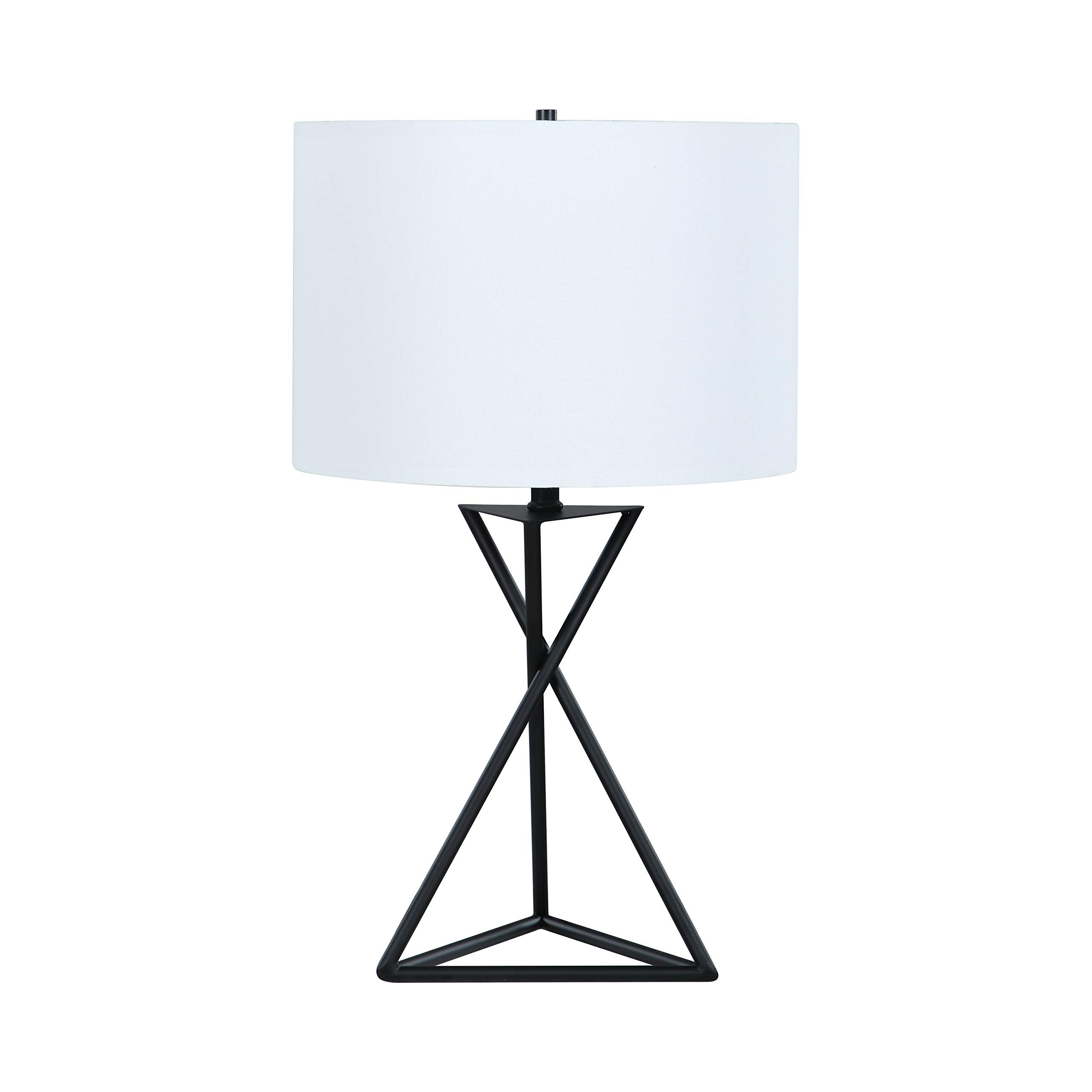 Coaster Home Furnishings Drum Table Lamp White And Black