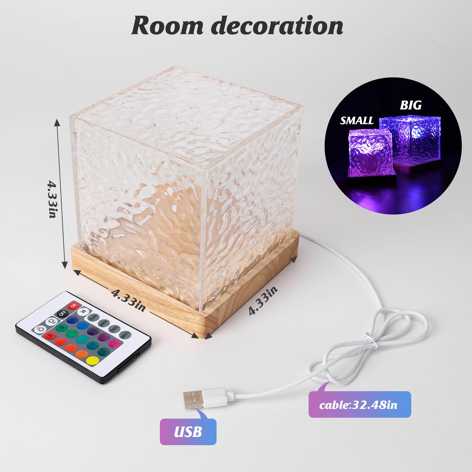 Northern Lights Projector, Ocean Wave Ceiling Projector Light With Remote, Colors Changing Show Aurora/ Aura Glow Lamp,Mood Ling