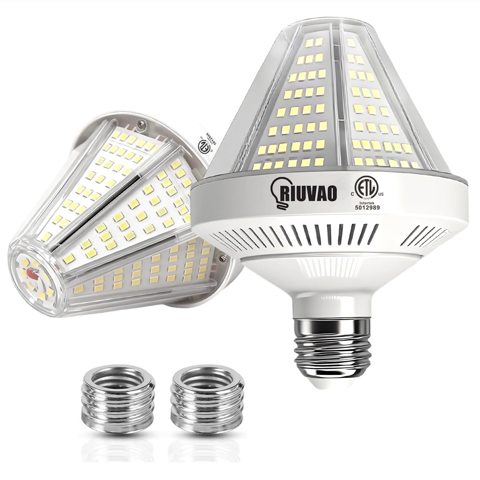 700W Equivalent Led Corn Light Bulb  10500 Lumen E26/E39 Light Bulbs 70W 5000K Daylight White  Ind.-Grade 2-Pack Large Area Lighting For Indoor/Outdoor Garage  Warehouse  Yard  Commercial Spaces