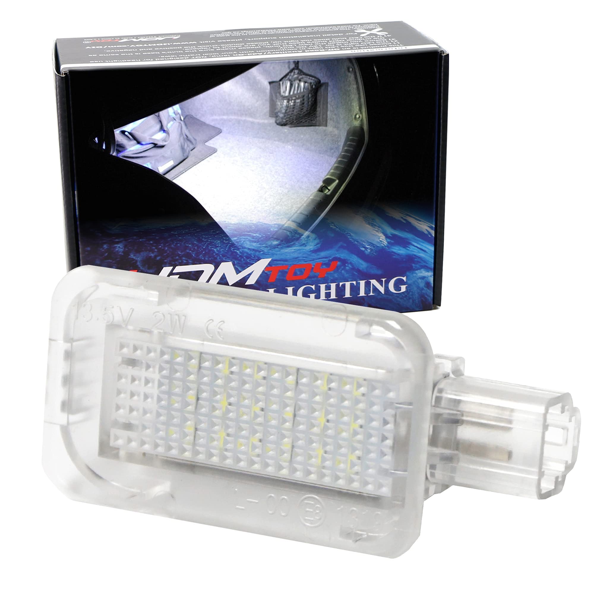 iJDMTOY LED Trunk Cargo Light Assembly for Honda & Acura, 2W High Power, 18-SMD Diodes, Xenon White