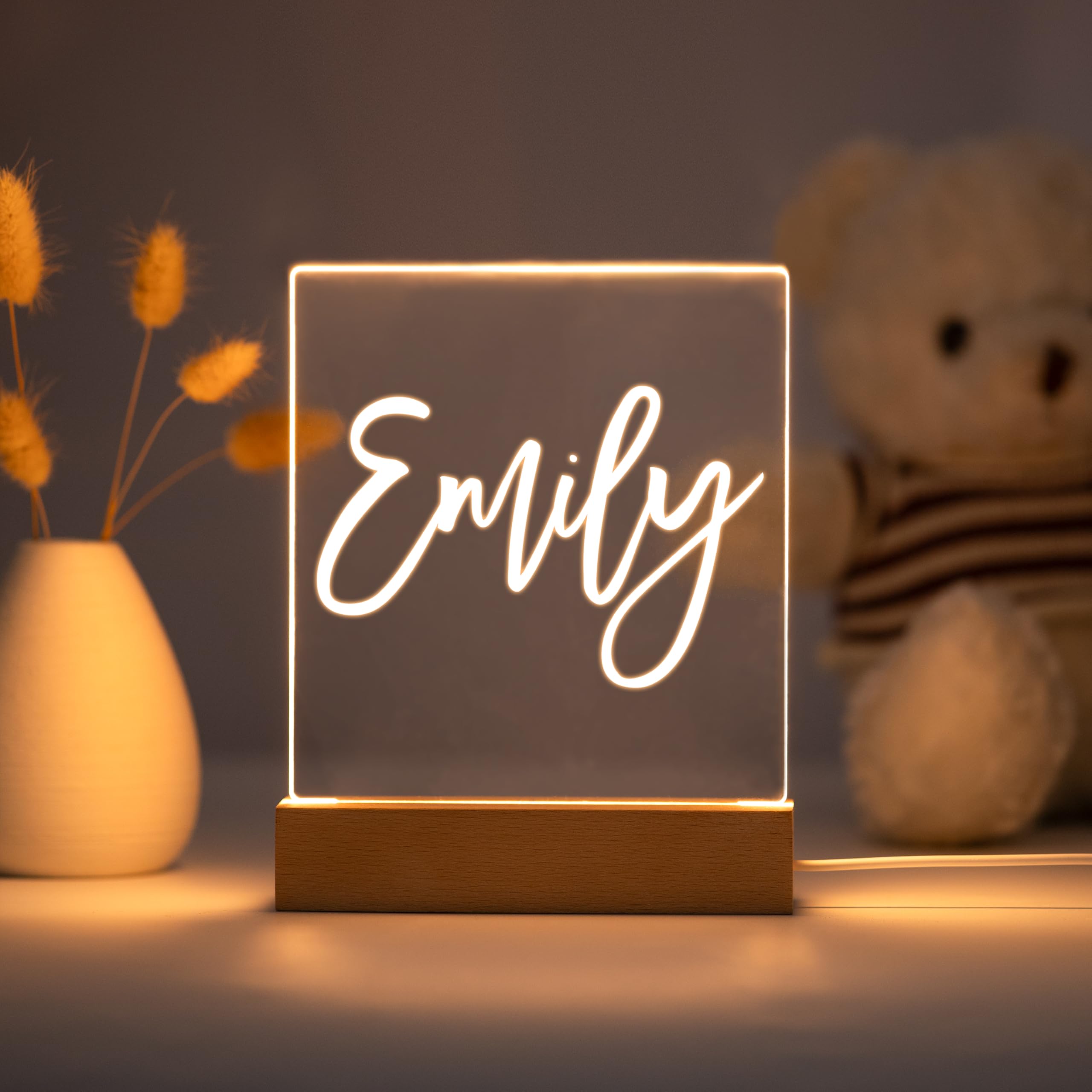 Personalized Night Light For Kids Girls Boys Customized Gifts For Baby Girl Bedroom Add Name
