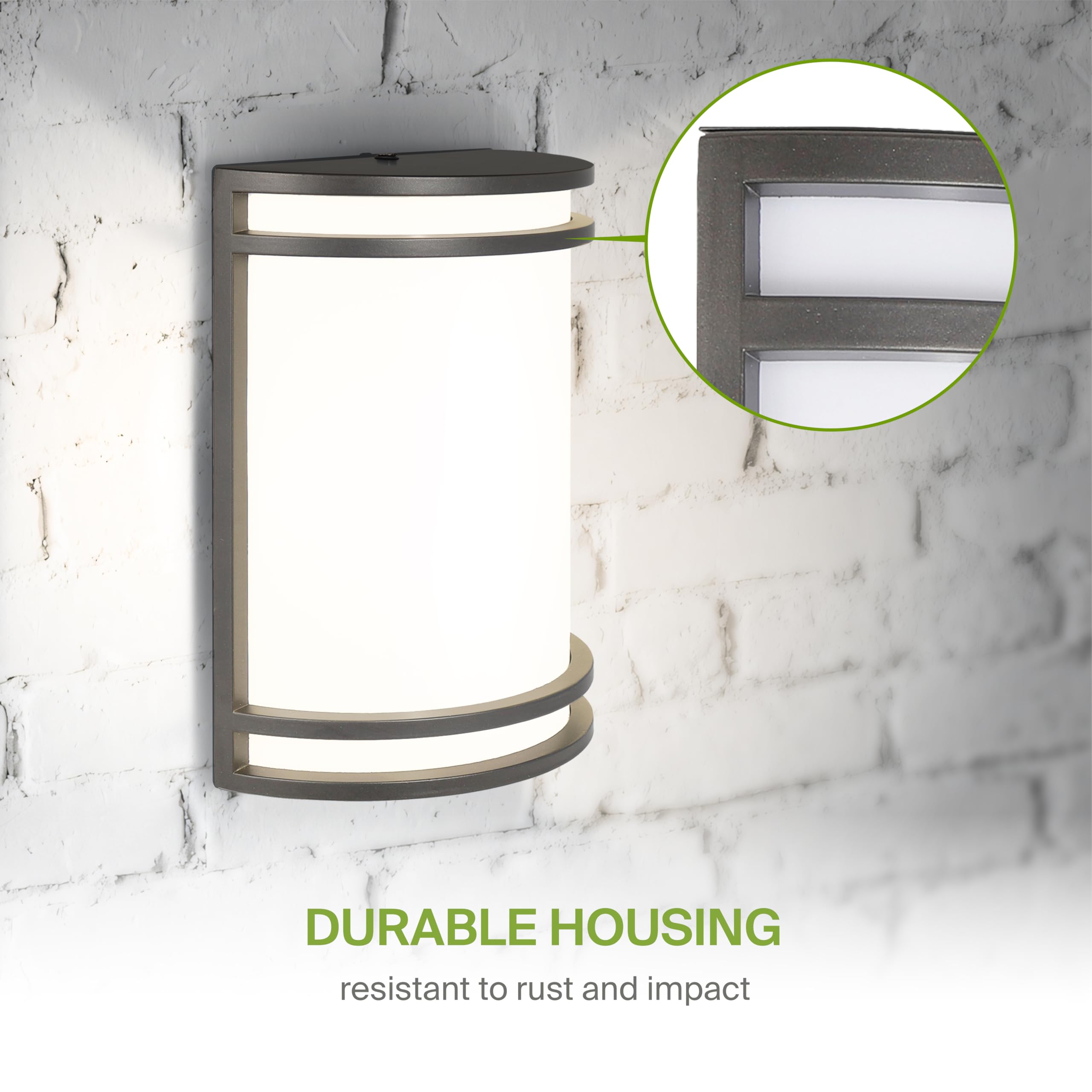 ASD 10 Inch LED Wall Mount Light Fixture - Adjustable Dimmable Outdoor/Indoor Sconce - Oil Rubbed Bronze - ETL Certified
