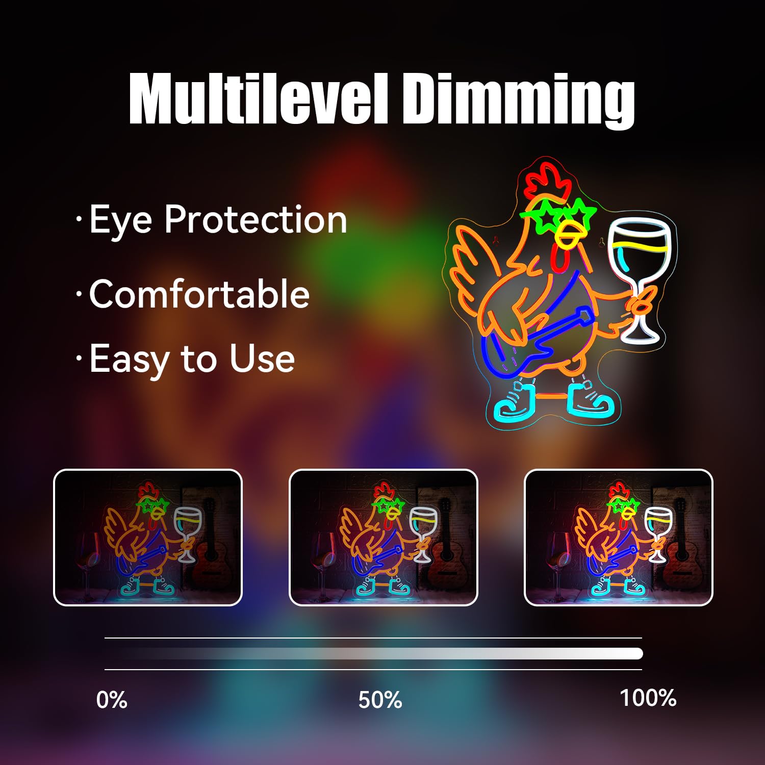 Ineonlife Thanksgiving Lights Turkey Neon Signs For Wall Decor Thanksgiving Decorations Outdoor Rock Chicken Turkey Neon Sign Led Sign Neon Lights For Bedroom Festival Holiday Bar Man Cave Club Party Home Decoration Gifts