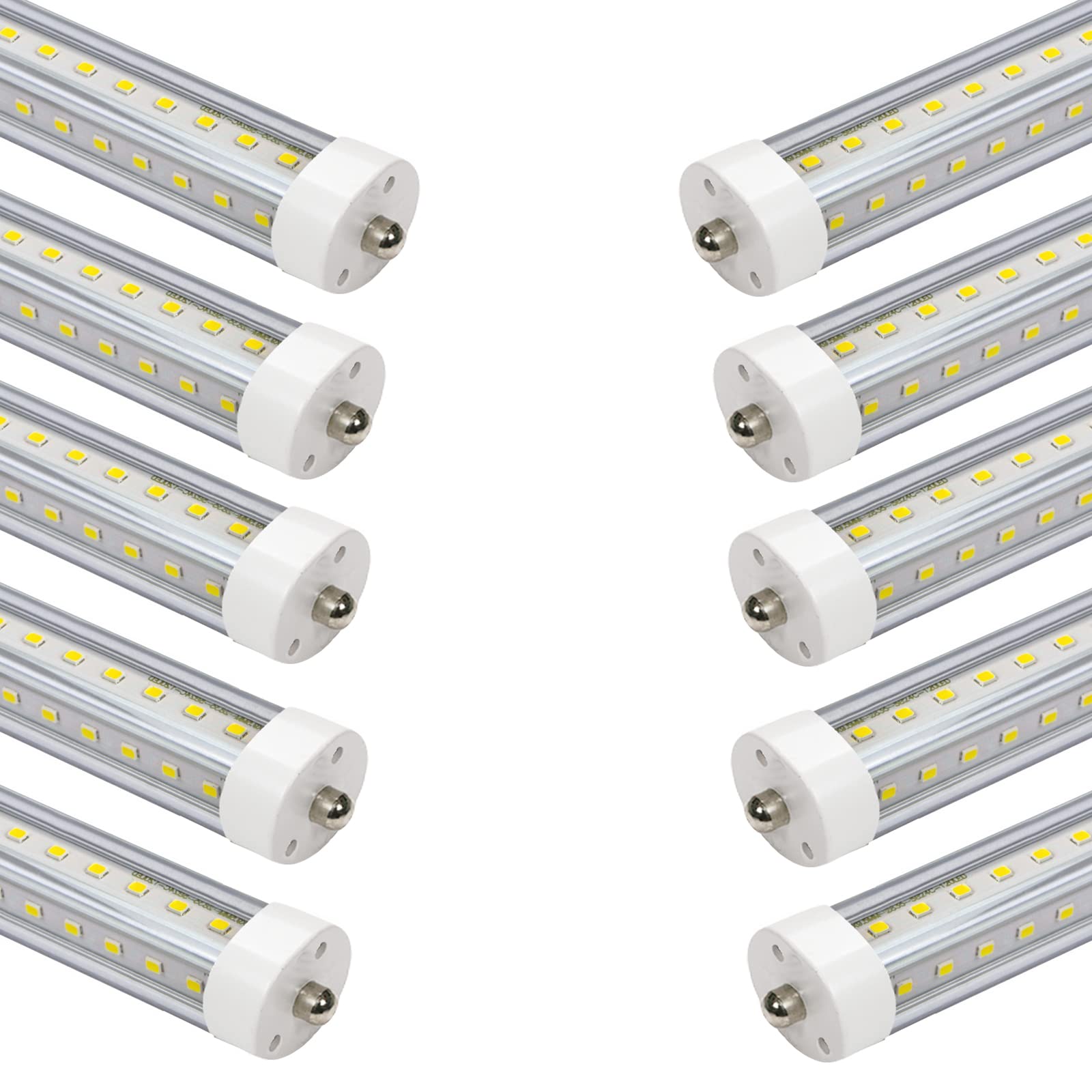 GOCuces 10 Pack FA8 4ft T8 LED Tube Lights Replace F48T12 Fluorescent Bulb