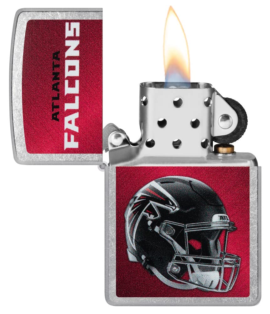 Zippo Nfl Atlanta Falcons Helmet Street Chrome Pocket Lighter