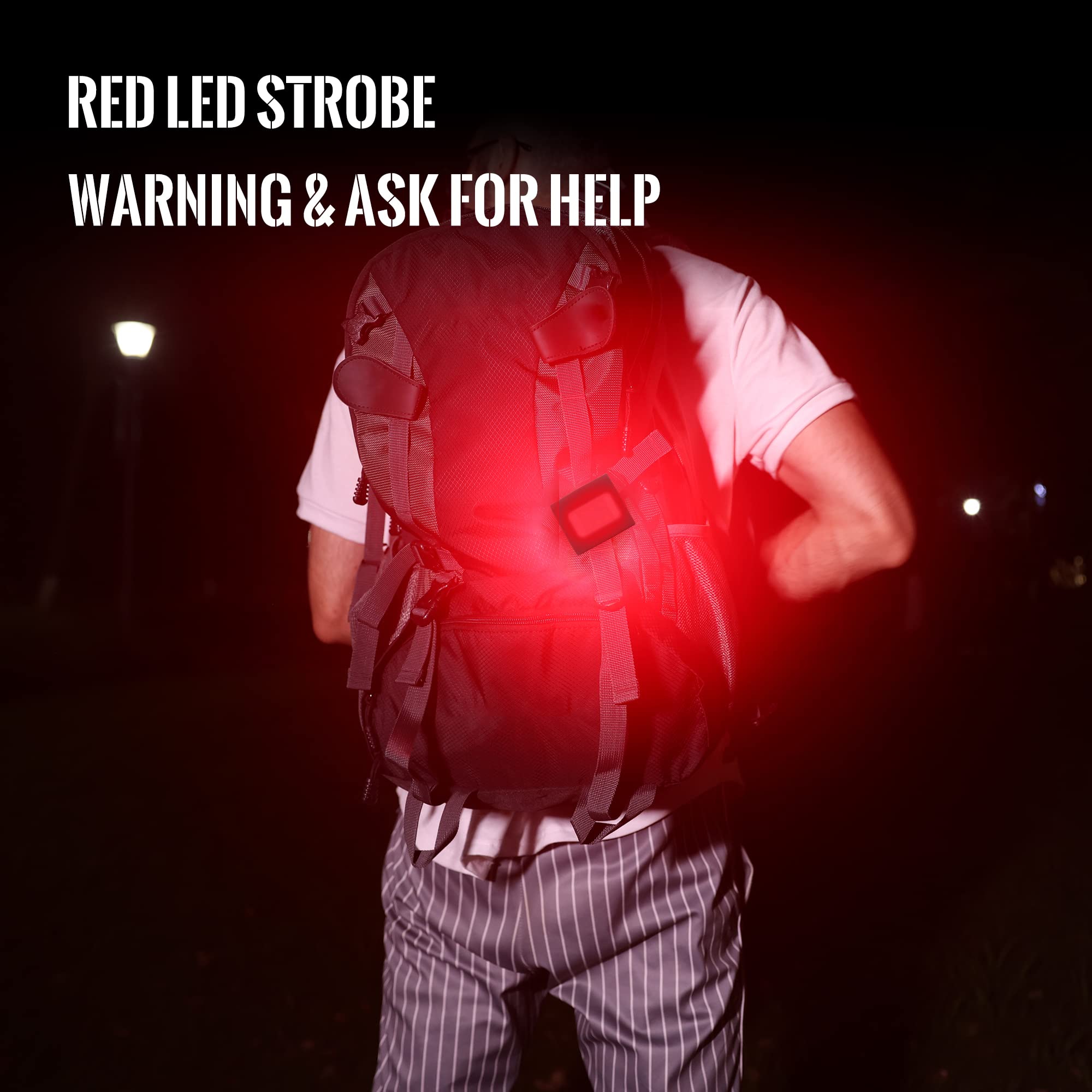 Clip on Running Lights, 2Pack Rechargeable Night Light with Strong Magnet Reflective, LED Running Lights 3 Modes Brightness with