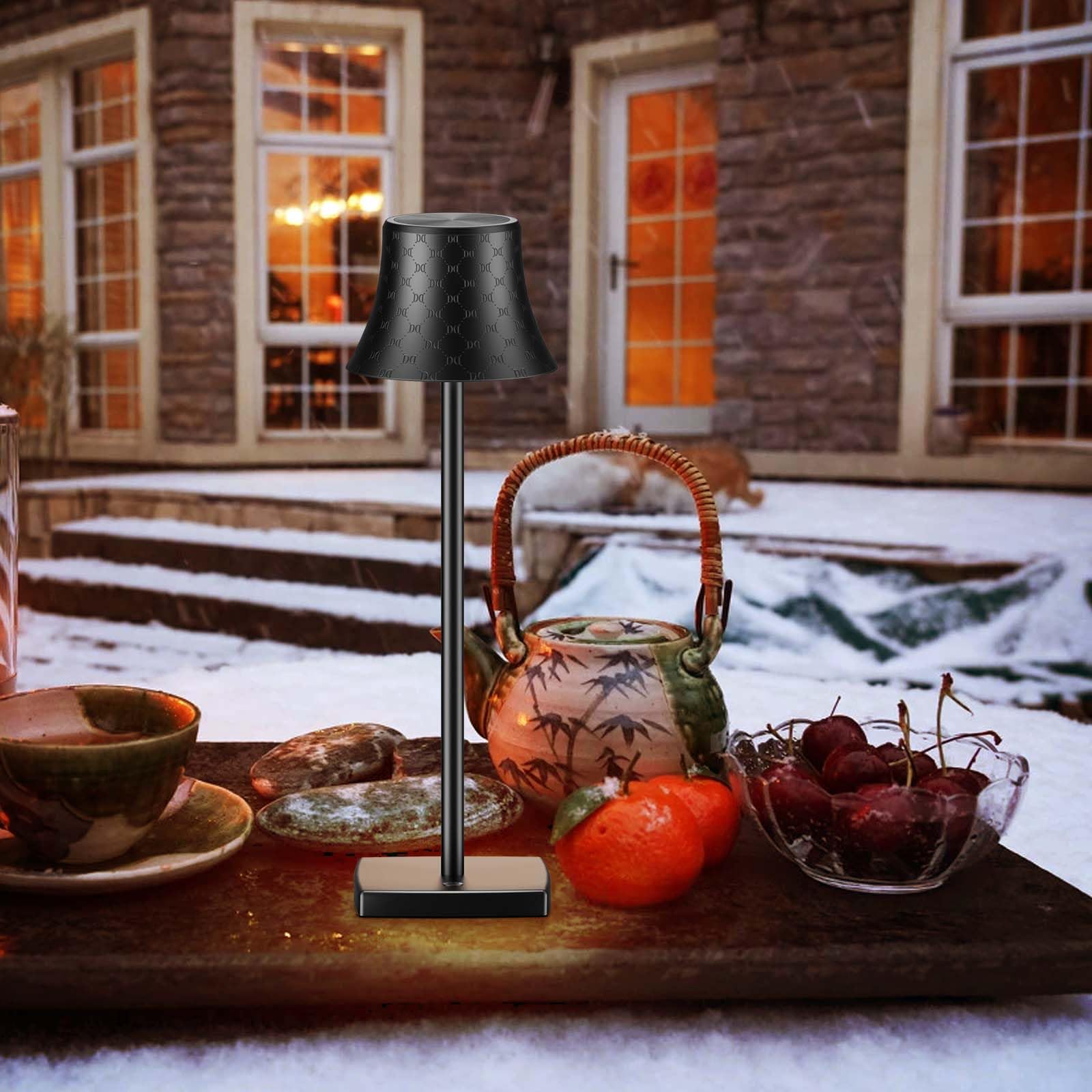 Shangcai Cordless Led Desk Lamp Set Of 2, Rechargeable, Dimmable, Bronze For Home & Outdoor