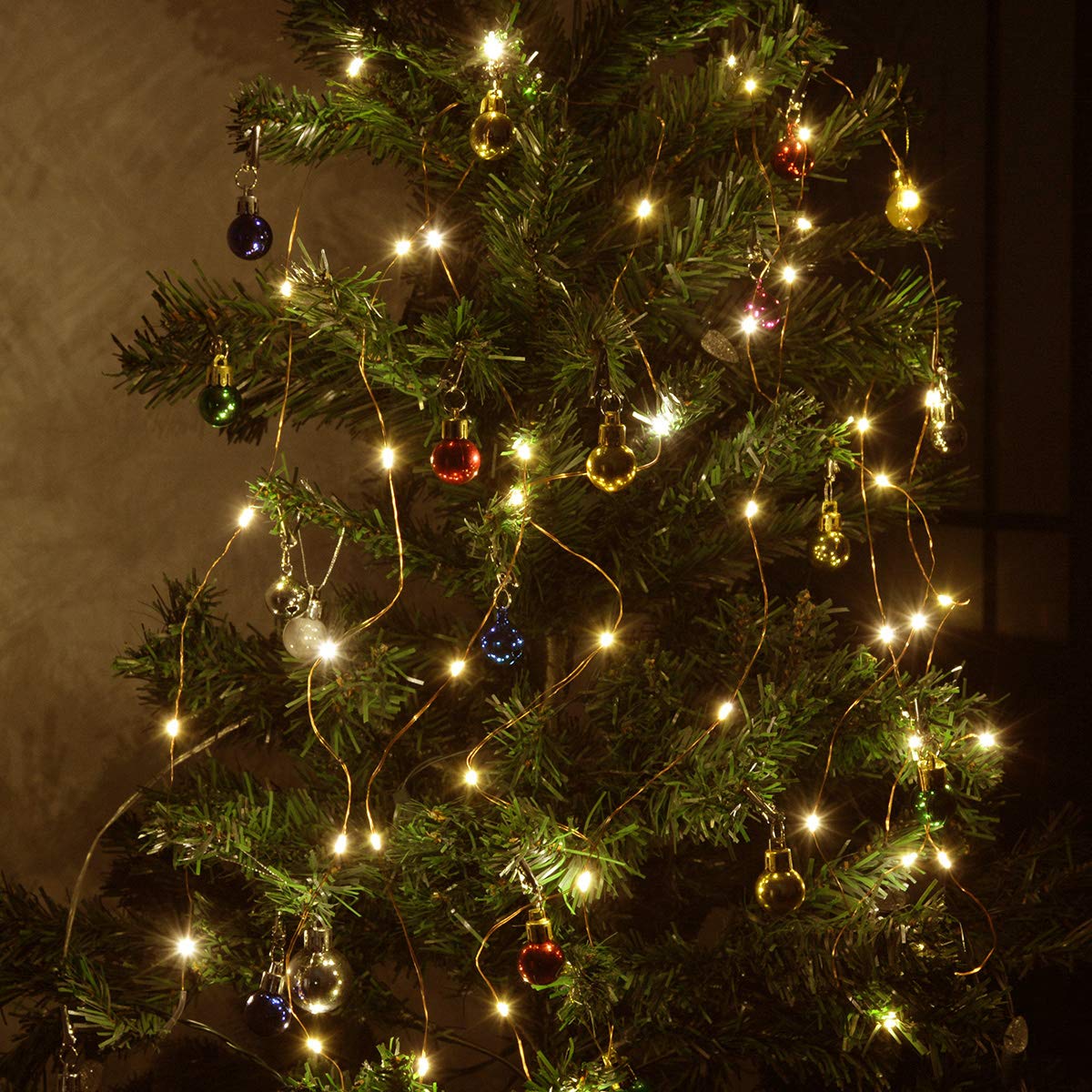 Abkshine Battery String Lights, 4 Pack 50 Led Warm White Battery-Powered Mini Christmas Fairy Lights, Battery Operated Led Lights For Christmas, Party, Wedding, Centerpiece, Bedroom Decoration