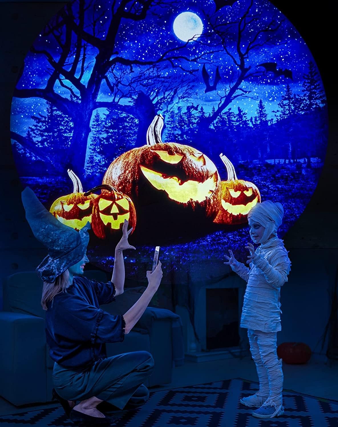 LaView Star Projector Disc Set, Colorful, Model LVA-FM0912-C4, Holiday Decorations for Halloween & Thanksgiving