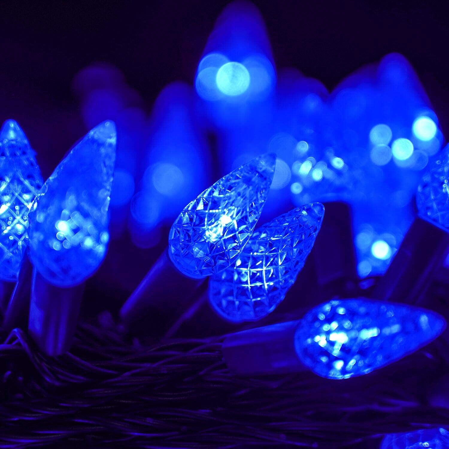Twinkle Star C6 Christmas String Lights, 100 Led 33Ft Fairy Lights With 29V Safe Adapter, Indoor Outdoor 8 Lighting Modes For Pa