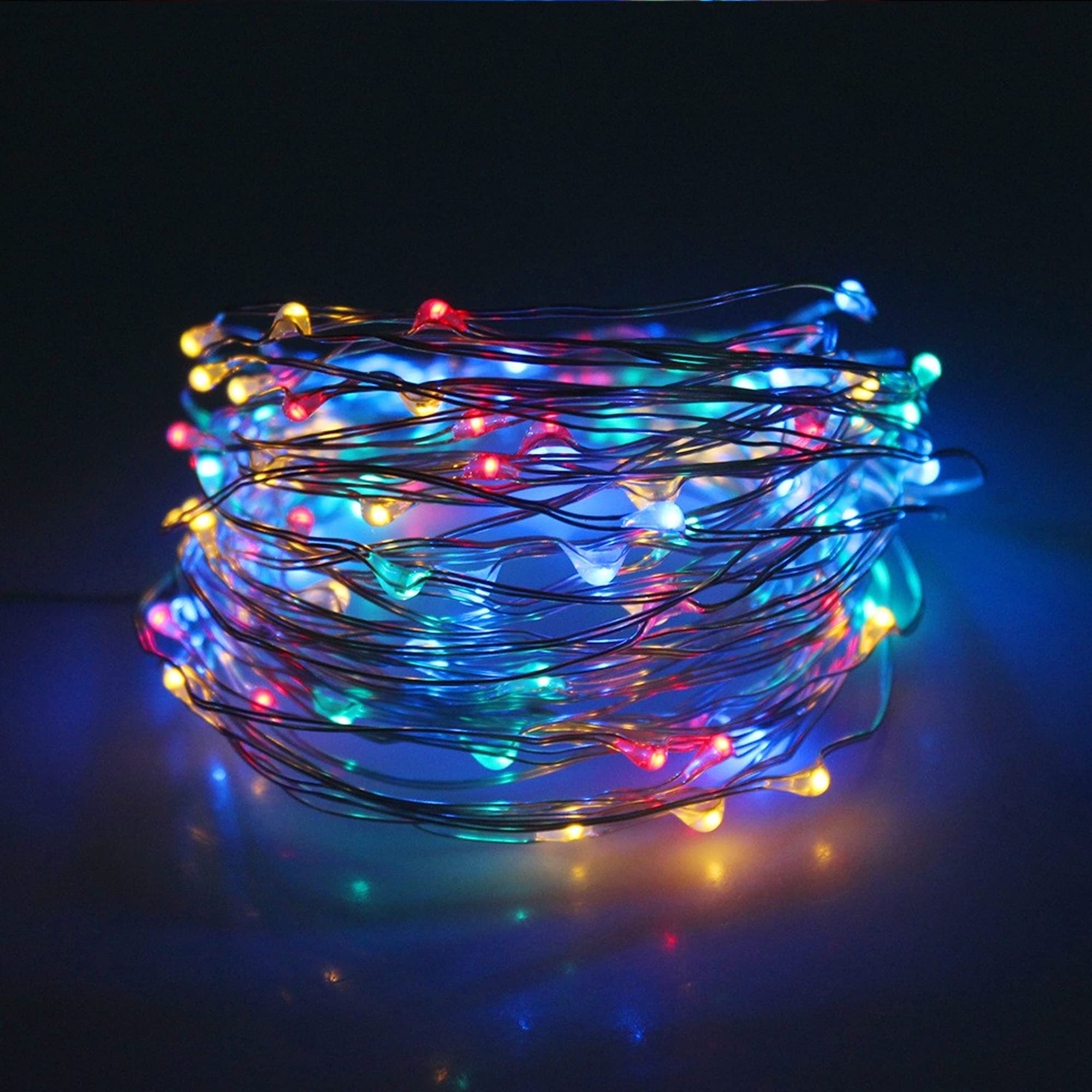 Dazzle Bright Fairy Lights, 80FT 240LED Waterproof String Lights, Battery Operated, Multicolor for Indoor Outdoor Decor