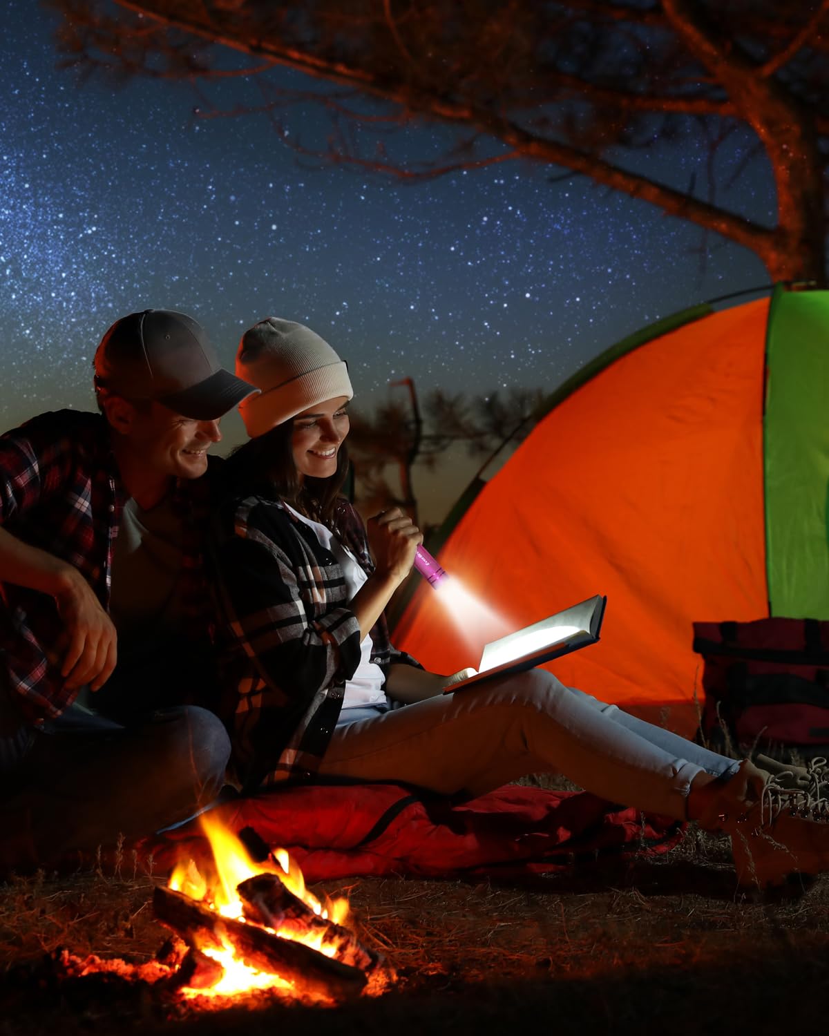 EverBrite Mini Flashlight Set - 6-Pack Aluminum LED Torches, Multicolor with Lanyards, Batteries Included for Camping & Gifts