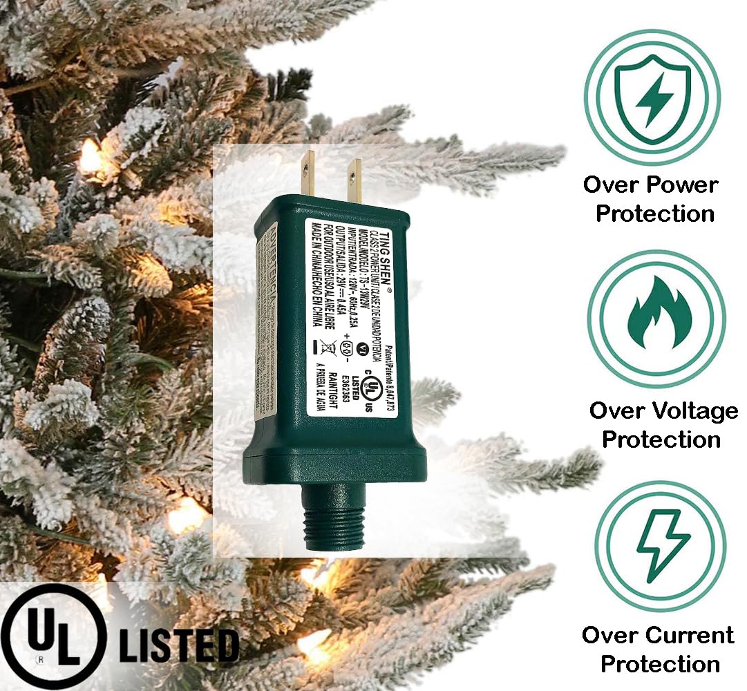 Power Supply Ts-13W29V Class 2 Transformer 29V 0.45A 13W Raintight Ip44 Us Plug Connector 1/2In 12Mm Adapter Replacement For Led