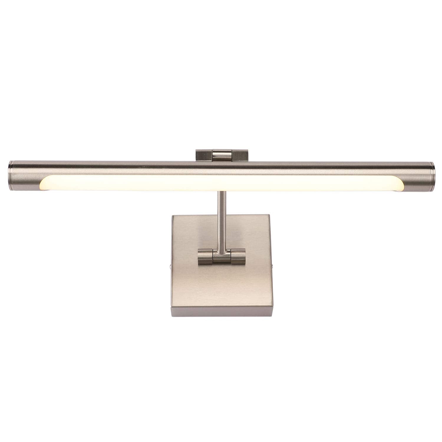 Joosenhouse LED Picture Light, 16.53in Metal Artwork Lamp, 9W, 3000K Warm White, Brushed Nickel Finish, Model 7110