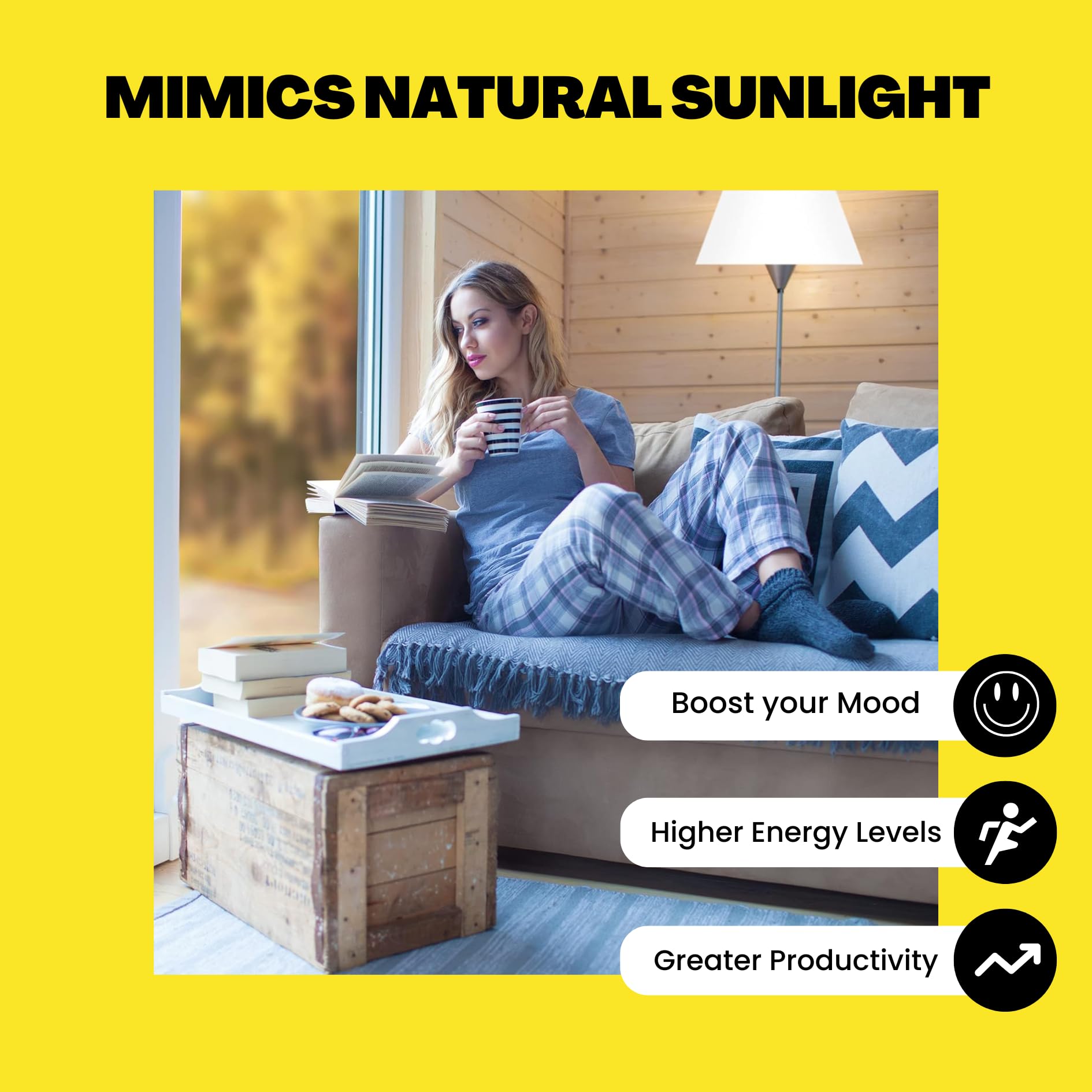 Norb Everyday Sun Light Bulb - Full Spectrum, 9W, Glass, 5000K, 2-Pack, Supports Sleep/Wake Cycles, Budget-Friendly