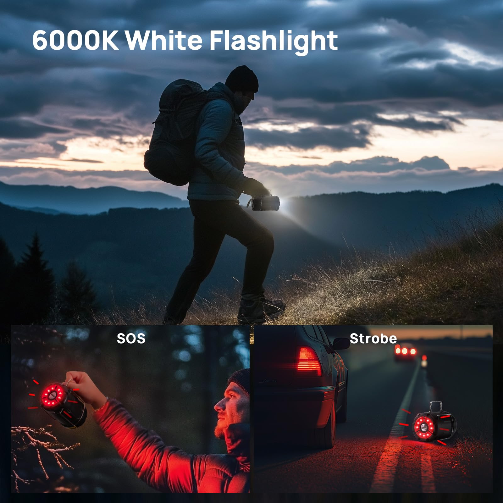 4 Pack Collapsible Led Camping Lantern, Consciot Usb C Rechargeable And Battery Powered 2-In-1 Emergency Light With Flashlight A