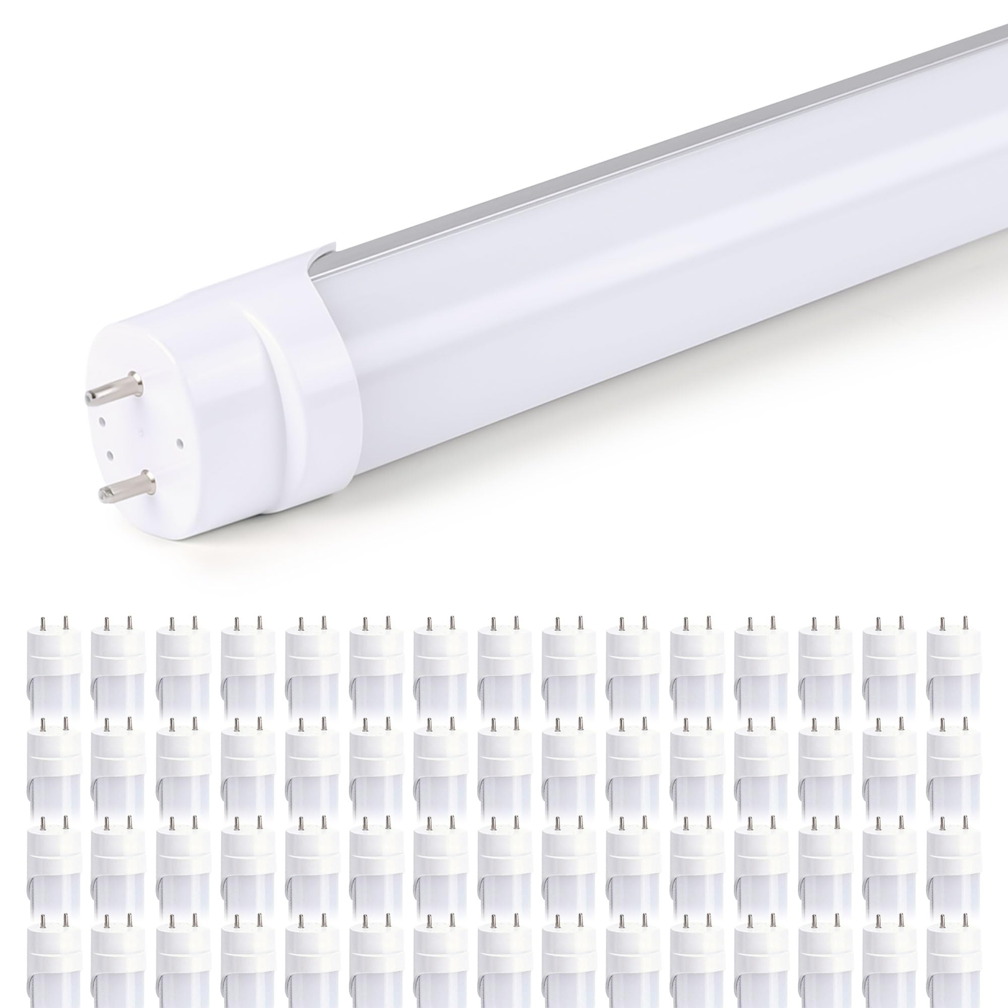 H&B Luxuries 4Ft Led T8 Ballast Bypass Type B Light Tube, 18W, Single-Ended & Dual-Ended Connection, 2340Lm, G13 Base,T8 T10 T12