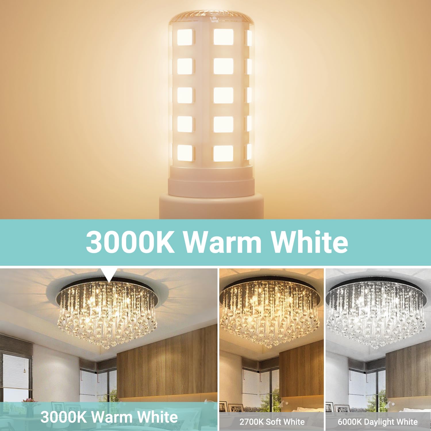 Tjoy G9 Led Bulb 4W, 3000K Soft Warm White 10 Pack, Equivalent 40 Watt T4 G9 Halogen Replacement, G 9 Bi-Pin Base Light Bulbs Fo