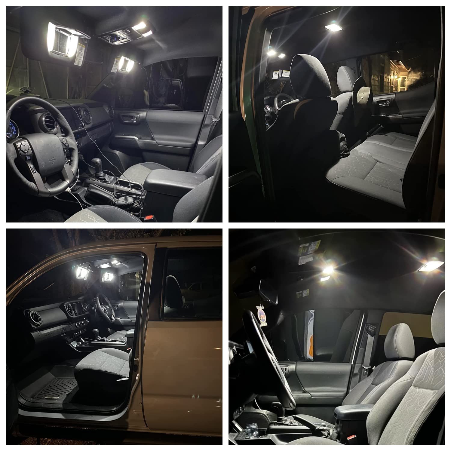 9Pcs Led Interior Lights Bulb Kit For Jee'P Cherokee Xj 1984 1985 1986 1987 1988 1989 Super Bright White Led Interior Light Bulbs Map Dome Footwell Lights Bulbs Package + Install Tool