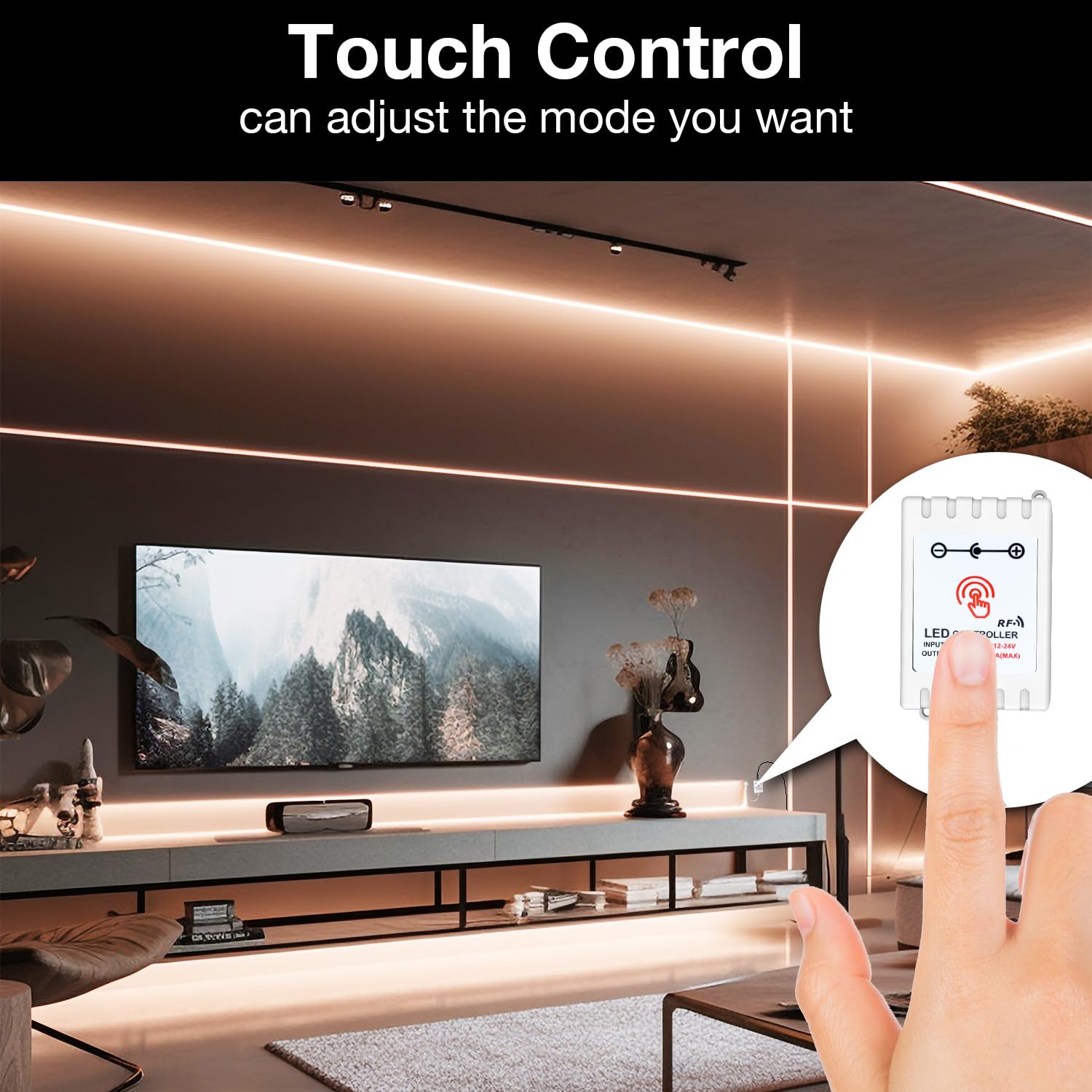 Daybetter Cob Led Strip Light Tunable White, 32.8Ft/10M 6080Leds White Led Light Strips With Remote, 2700K-6500K Dimmable Led Ta