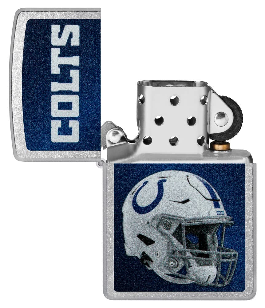 Zippo Nfl Indianapolis Colts Helmet Street Chrome Pocket Lighter