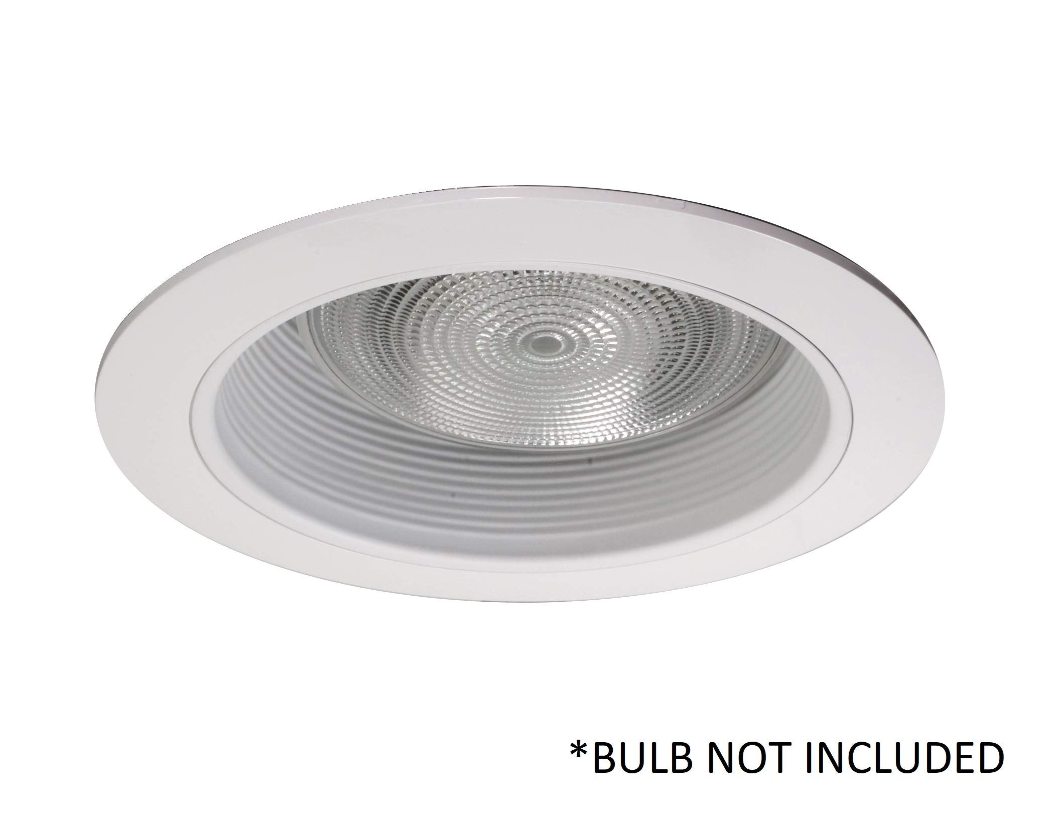 Nicor Lighting 6 Inch White Recessed Baffle Trim  Single Piece  Fits 6 Inch Housings (17510Sp)