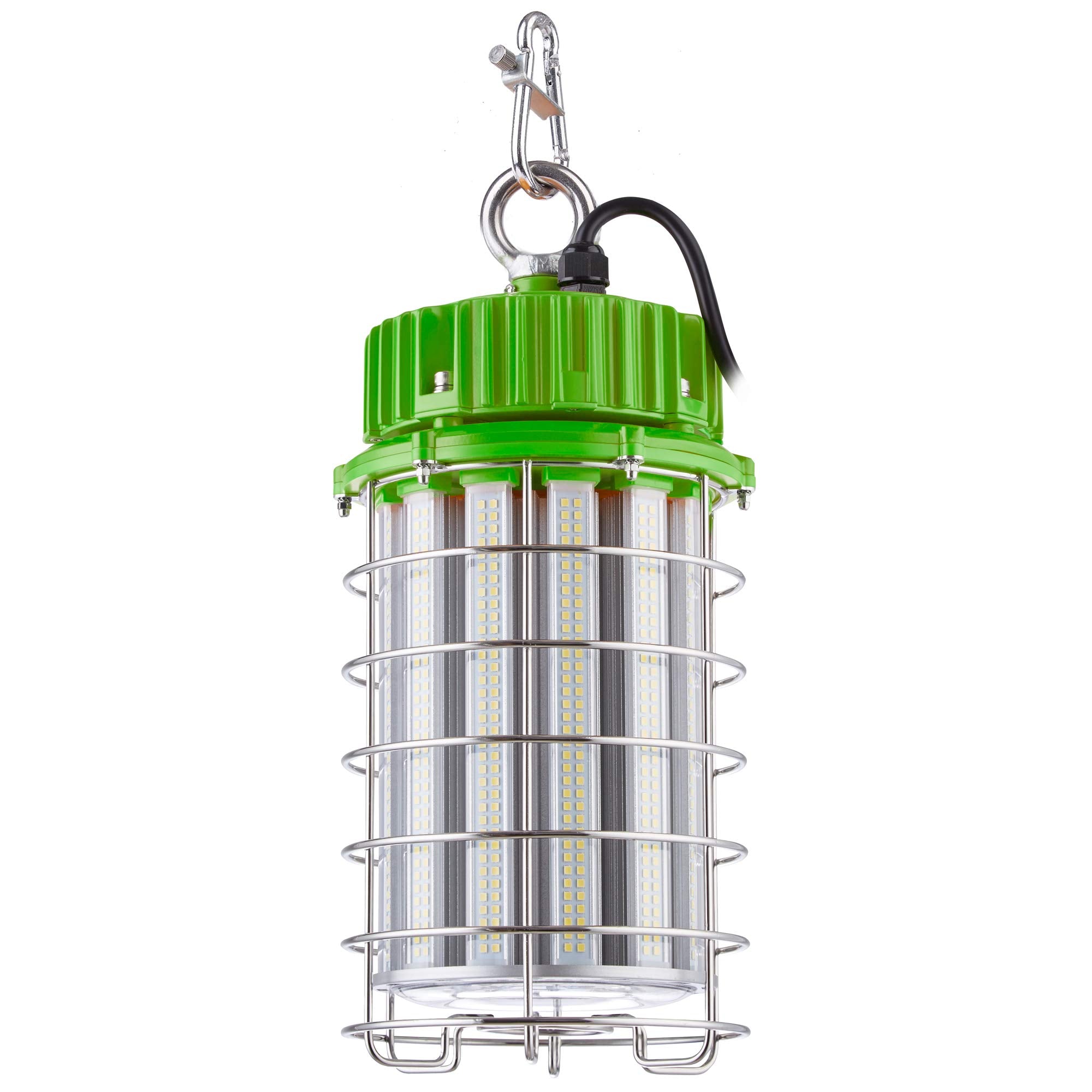PowerSmith PTLK52-200 24,000 Lumen Temporary Indoor/Outdoor Rated LED Work Light with Metal Hanging Hook and 10ft. Grounded Dais
