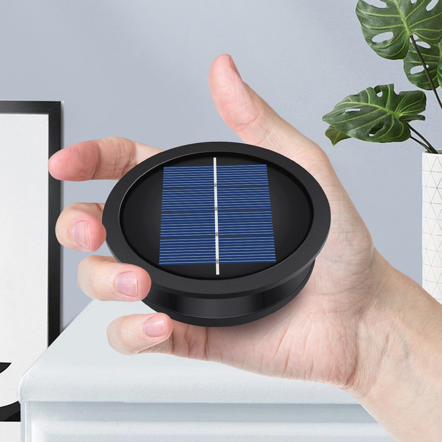 2 Pack Replacement Solar Light Parts(Top Size 3.2 Inches, Bottom Size 2.9 Inches),7 Lumens Warm White Led Waterproof Solar Light