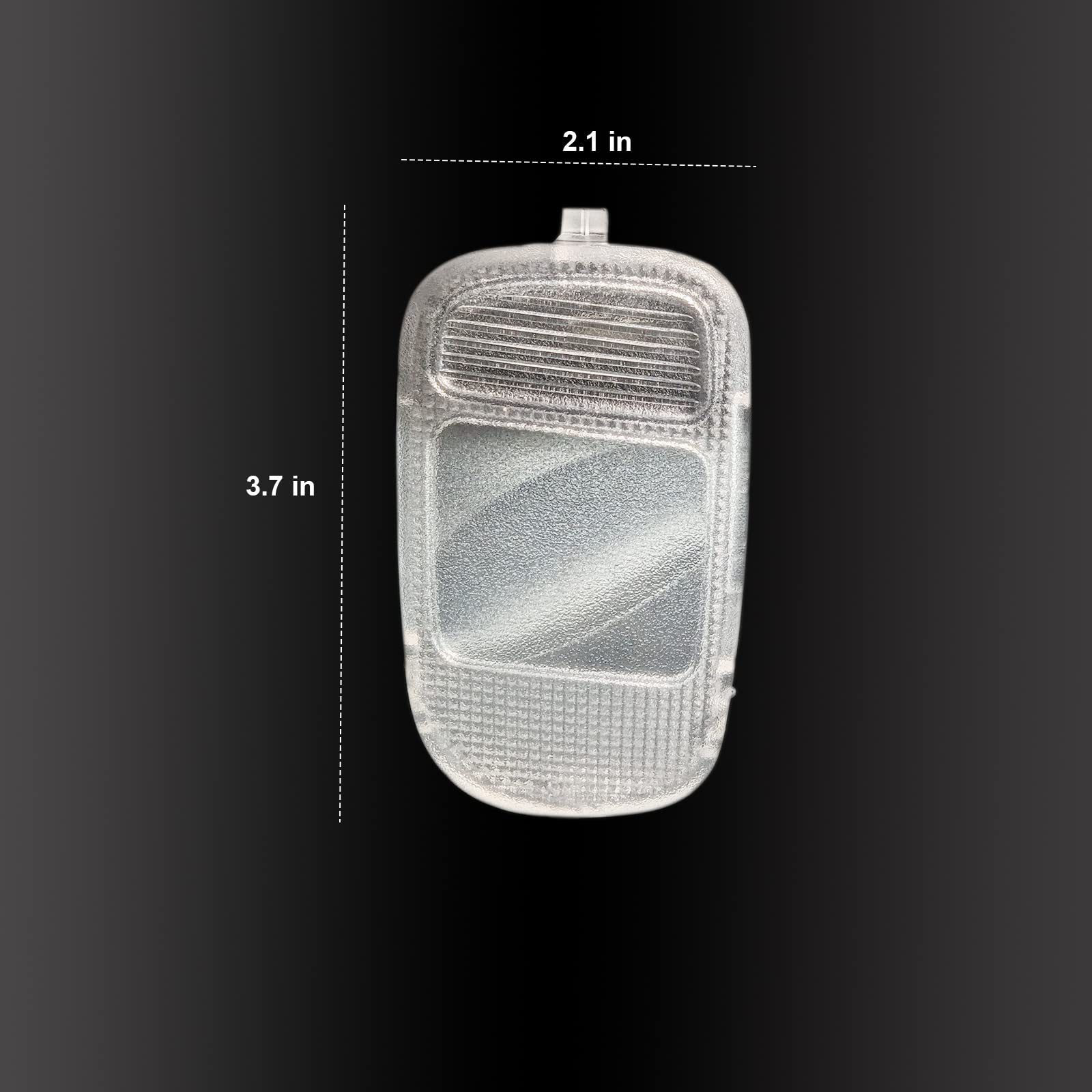 ModitoFix Clear Dome Light Lens Cover Kit with White LED Bulbs for 2002-2009 Dodge Ram 1500 2500 3500 Pickup Truck