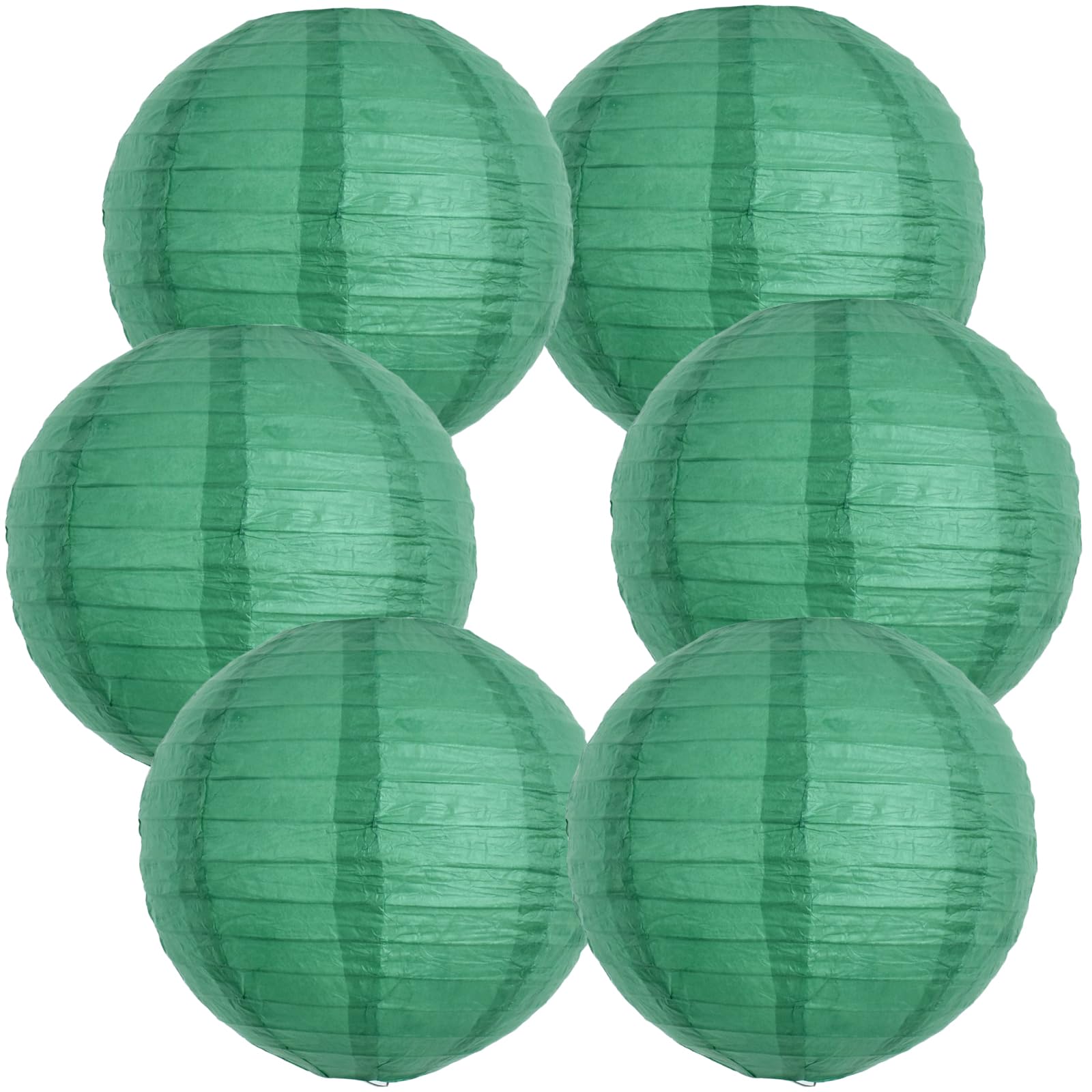 BEISHIDA 8-Inch Green Round Paper Lanterns Hanging Decorative Chinese Paper Lanterns Lamp for Birthday Wedding Party Irish Party