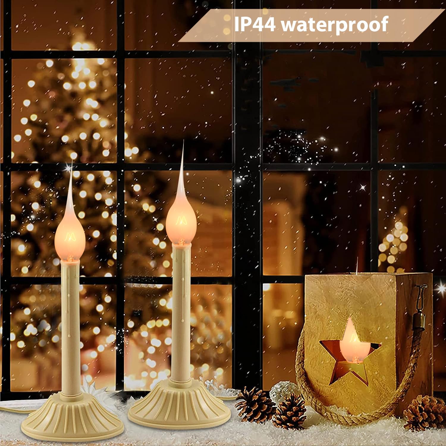 SOTOPOO 12 Pack Warm White Silicone Dipped C7/E12 Candle Bulbs, Shatterproof Electric Replacement Bulbs for Chandeliers and Candelabra