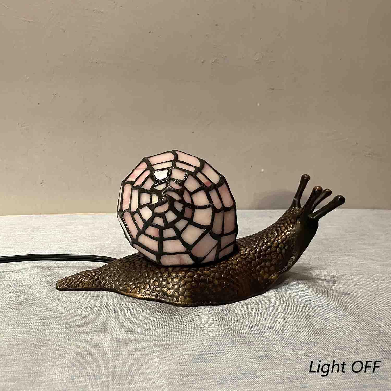 Bieye Tiffany Style Stained Glass Accent Table Lamp, Pink, 10" D x 5" W x 5" H, Model L10962, Home Decor