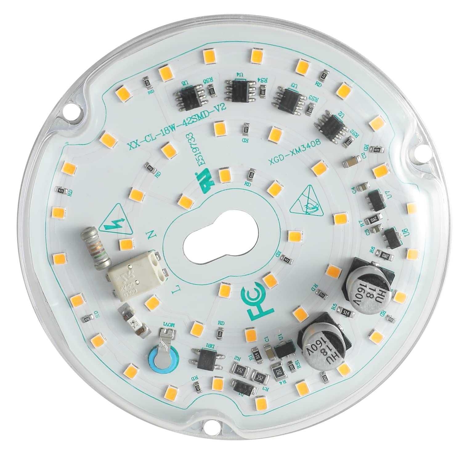 Ledytech LED Retrofit Light Kit 18W 3CCT 2200LM Dimmable 2-Pack White 6000K Model 2P10CM