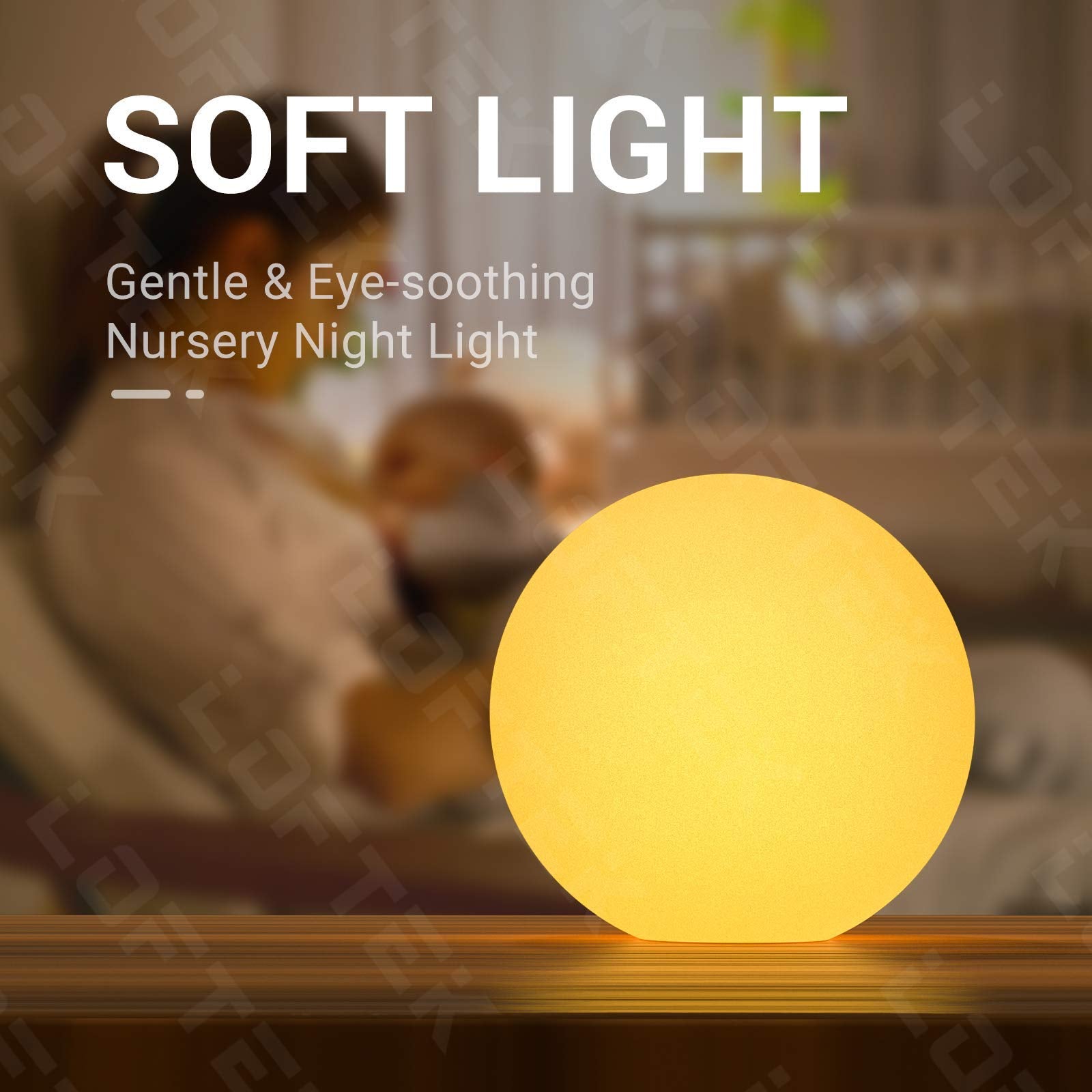 LOFTEK 12-inch LED Floating Pool Light Ball, Waterproof & Dimmable, 16 Colors, Remote Control, Cordless, White, Model KD-B130