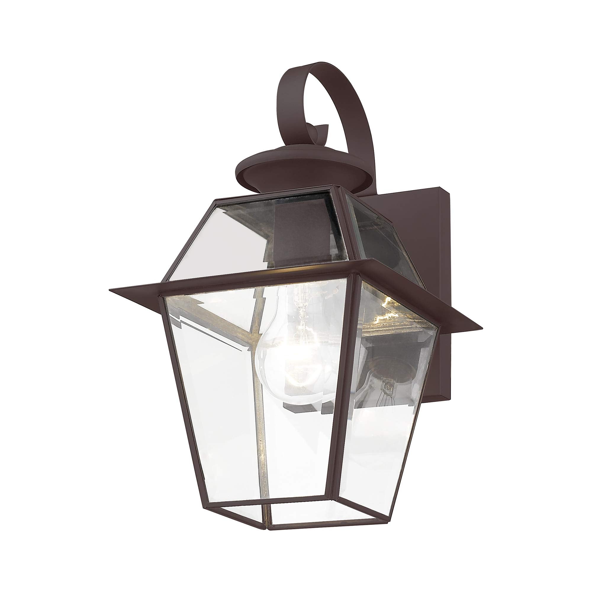 Livex Lighting 2181-07 Westover 1-Light Outdoor Wall Lantern, Bronze