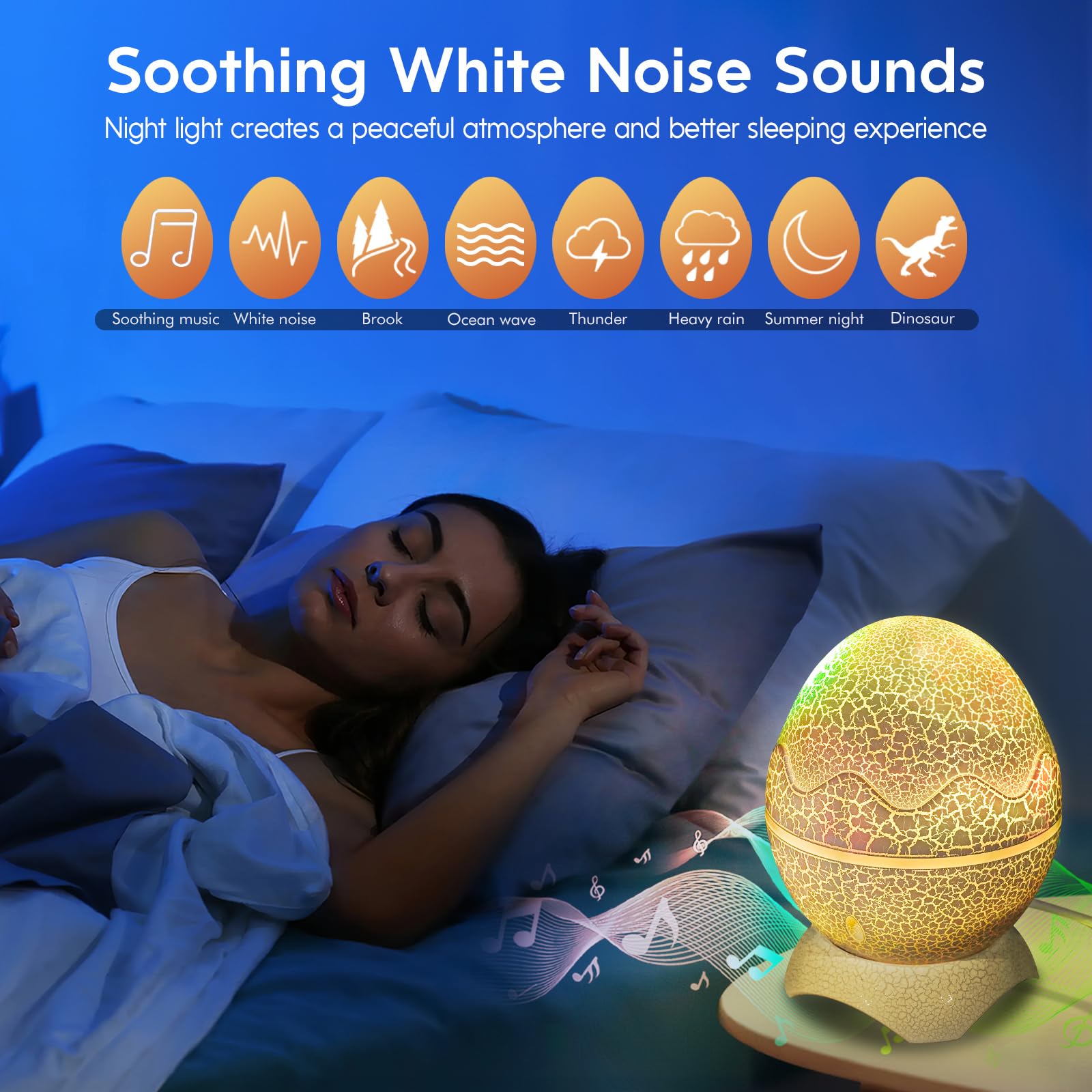 Rossetta Star Projector - Galaxy Led Light, Bluetooth Speaker & Remote Control For Kids & Adults