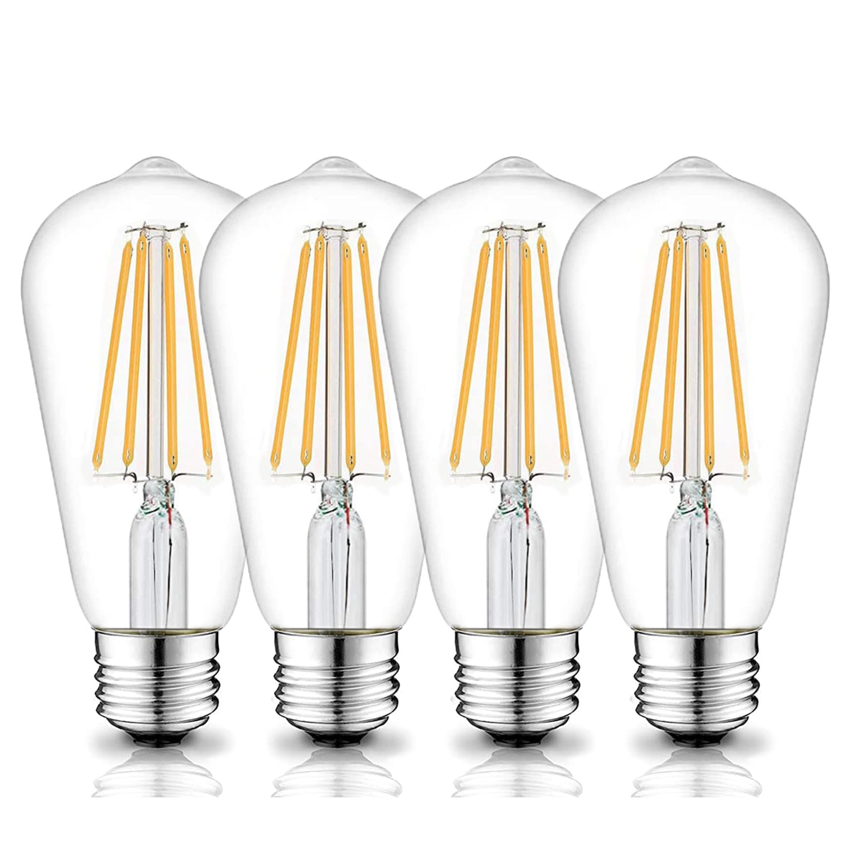 Beonllay 12V E26 Led Light Bulb 6W 3000K 60W Equivalent, Low Voltage Ac/Dc 12V/24V Led Bulbs For Rv, Camper, Marine, Off Grid Ca