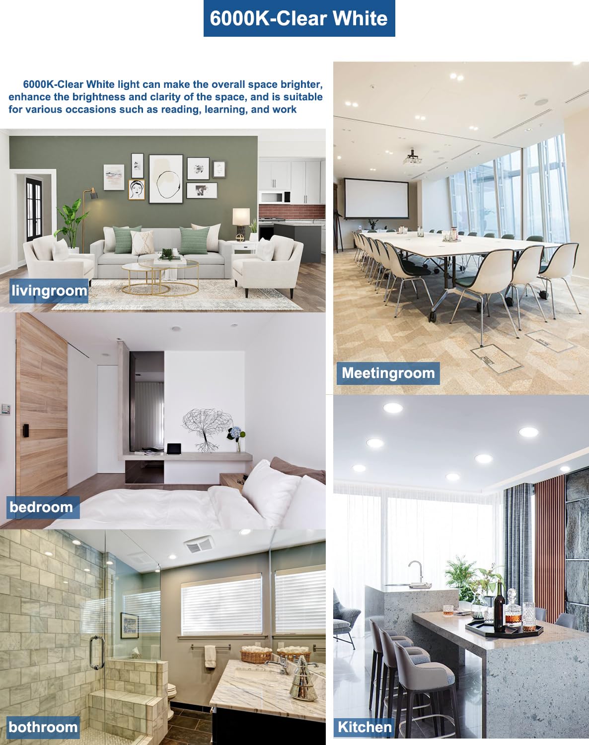 12 Pack 6 Inch Ultra-Thin Led Recessed Ceiling Light With Junction Box, 6000K Led Lights, 12W 110W Eqv, Can Light,Recessed Lighting 6 Inch1050Lm High Brightness Recessed Lighting 6 Inch(12Pack)