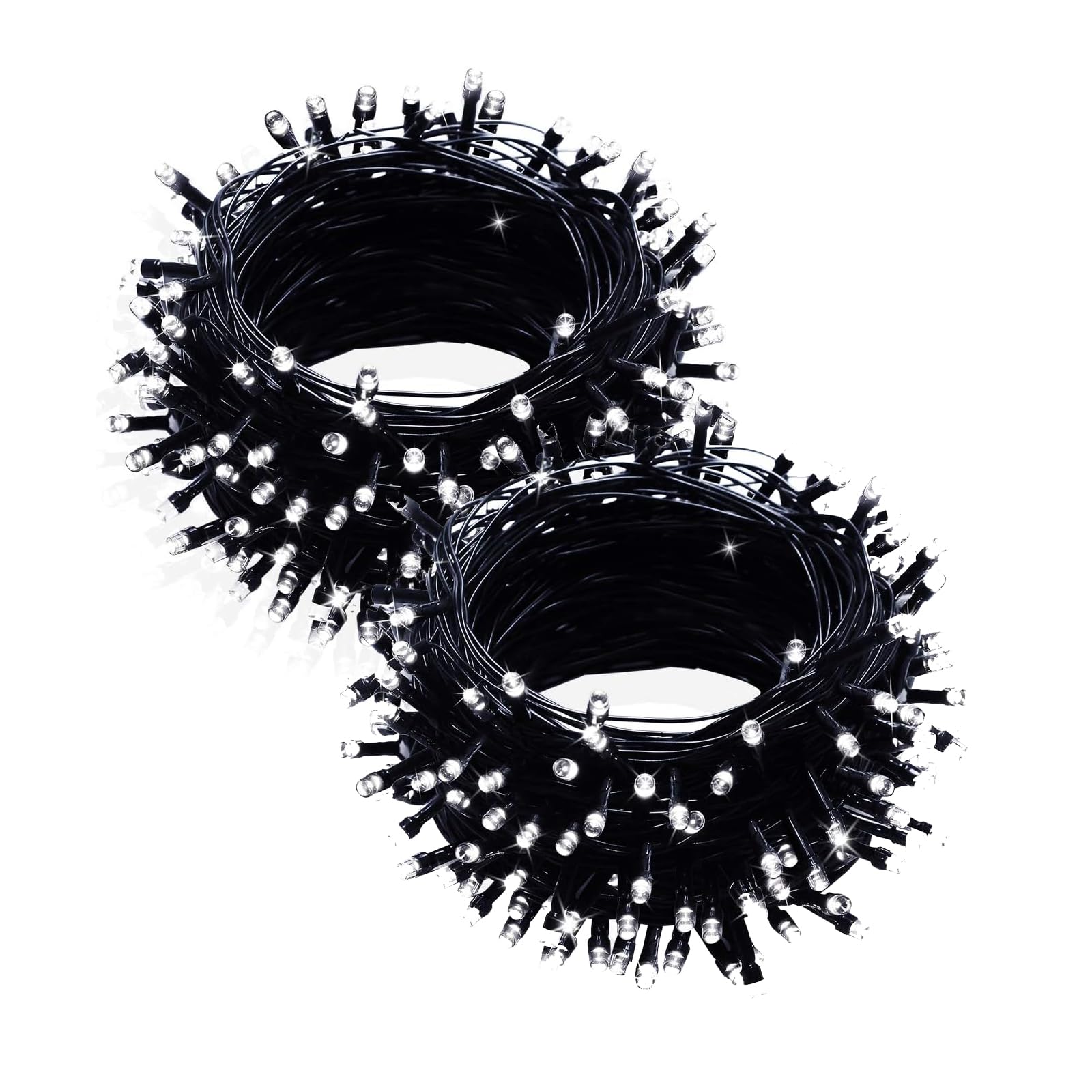 FULLBELL 2 Pack Gothic Decor Black String Lights 33ft 100 LED Memory Controller, LED Lights for Bedroom Gothic Home Decor Extend