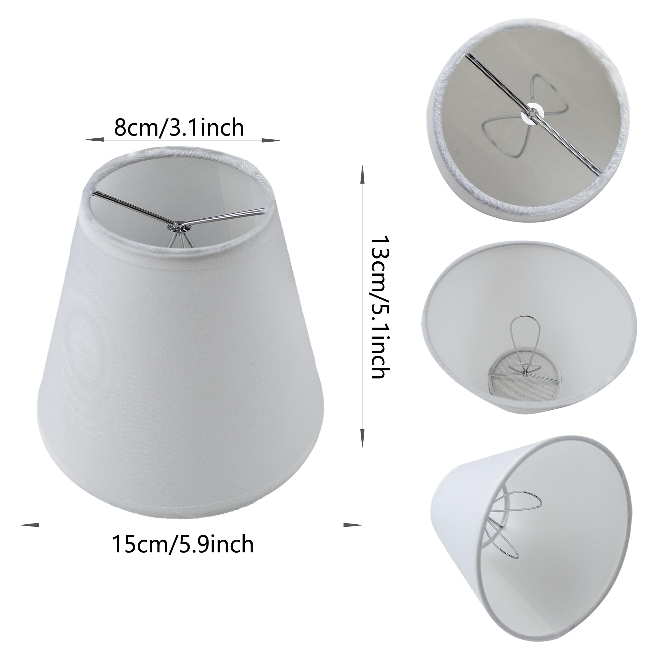 TaMTYH small lamp shade chandelier shades set of 3,Fabric Lampshade for Wall Lamp,chandelier shades,small tadle lamps,For Cuttin