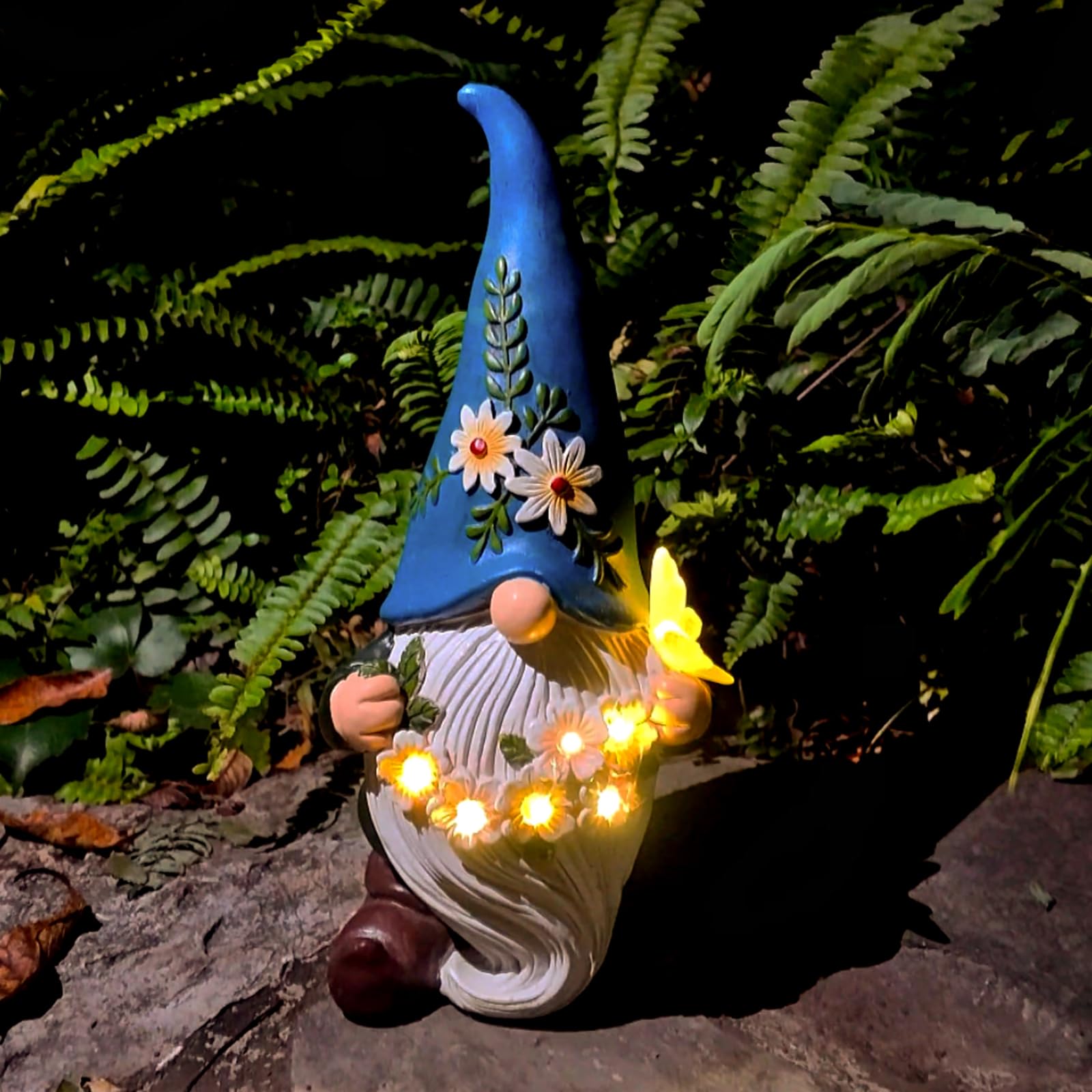 Dkjocky Solar Butterfly Gnome - Funny Garden Decor, Perfect Gift For Women, Moms & Grandmas