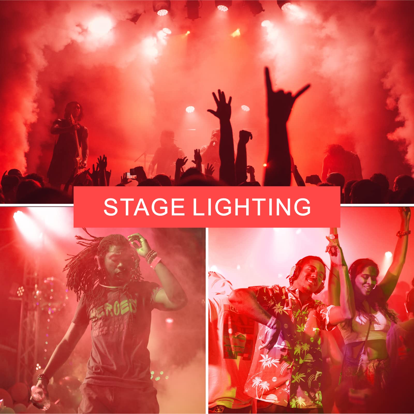 Gonhom 2 Pack Red Led A19 Light Bulbs, 9W Equivalent For Holiday & Decorative Lighting