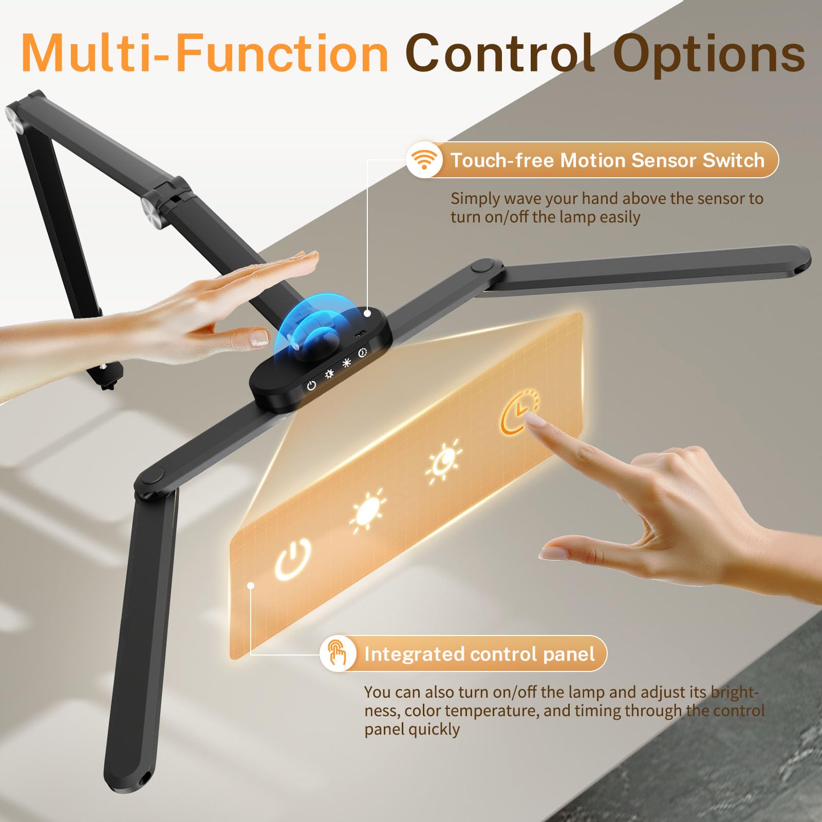 Table Lamp, Led Desk Lamp With Clamp And Base, Architect Desk Lamp For Home Office With Remote Control, 24W Ultra Bright Desk Li