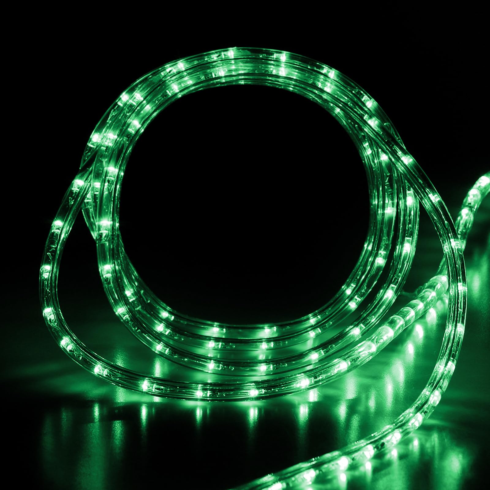 Buyagn Green Led Rope Light  20Ft Led Strip Lights Outdoor Waterproof Decorative Lighting For Indoor/Outdoor Decorations  Deck  Patio  Party And Bedroom Decorations