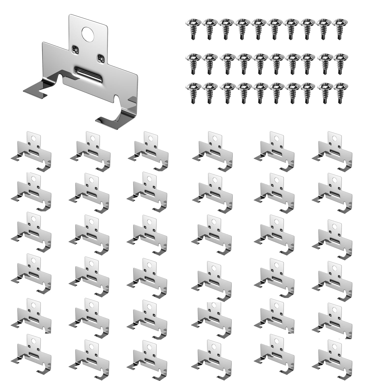 ROOWINTOO Recessed Light Clips for Retrofitting, Downlight Clips - 30 Pack (15 Pairs)