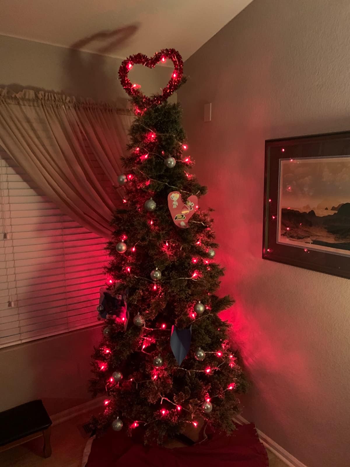 Yeguo 165Ft 500 Led Red Christmas Lights Outdoor Waterproof, Clear Wire String Lights Indoor, Twinkle Tree Lights Plug In With M