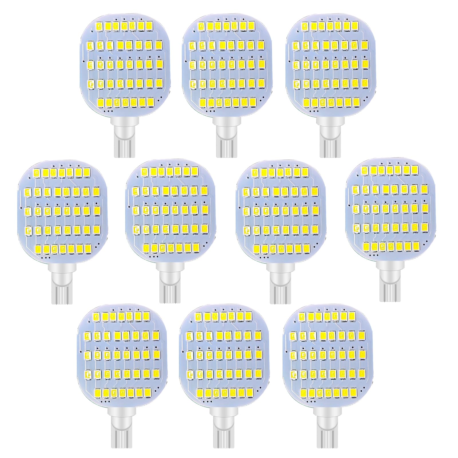 GRV T10 921 922 C921 Wedge Super Bright DC12V Dimmable RV LED Ceiling Dome Lights  Boat Camper Interior Lighting 7000K Cool White Pack of 10